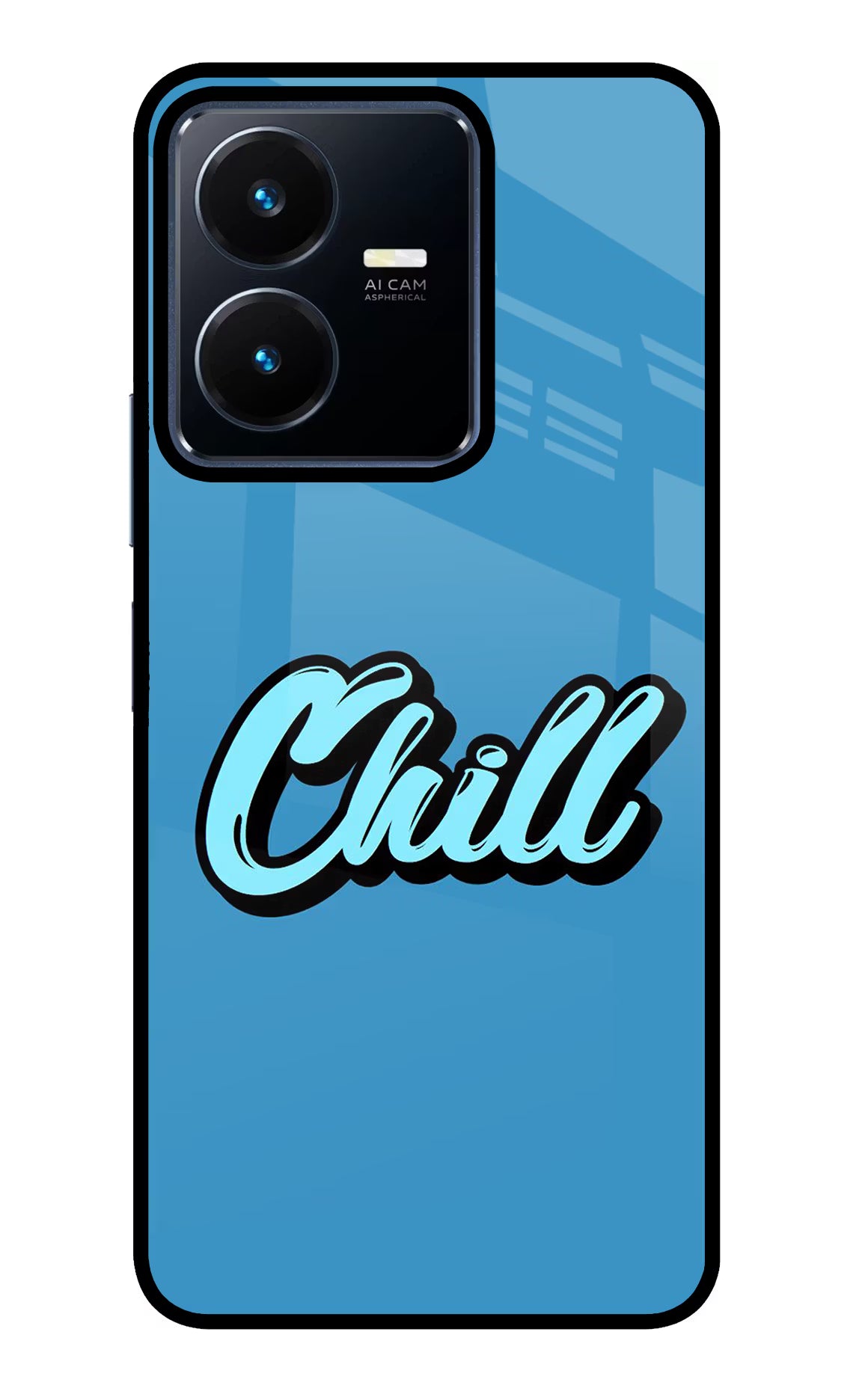 Chill Vivo Y22 Glass Case - Chill Vivo Y22 Glass Case Chill Vivo Y22 Glass Case