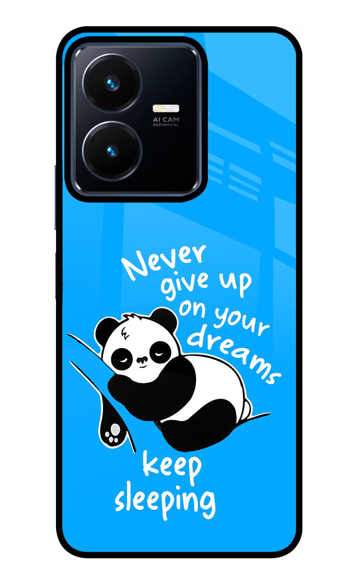 Keep Sleeping Vivo Y22 Glass Case - Keep Sleeping Vivo Y22 Glass Case Keep Sleeping Vivo Y22 Glass Case