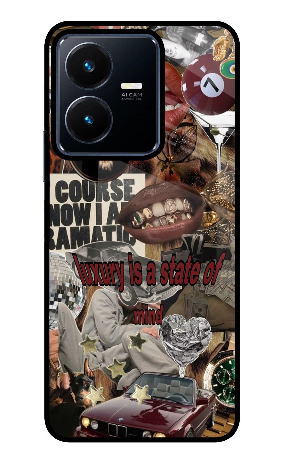 Luxury Vivo Y22 Glass Case - Luxury Vivo Y22 Glass Case Luxury Vivo Y22 Glass Case