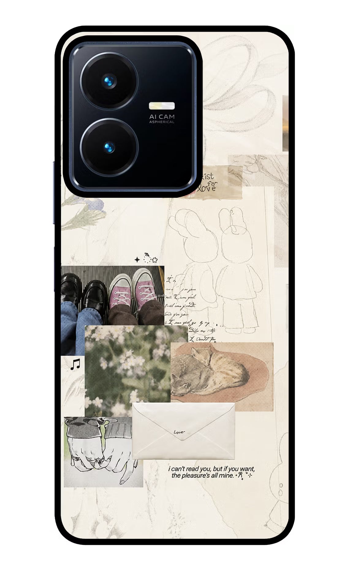 Soft Aesthetic Vivo Y22 Glass Case - Soft Aesthetic Vivo Y22 Glass Case Soft Aesthetic Vivo Y22 Glass Case