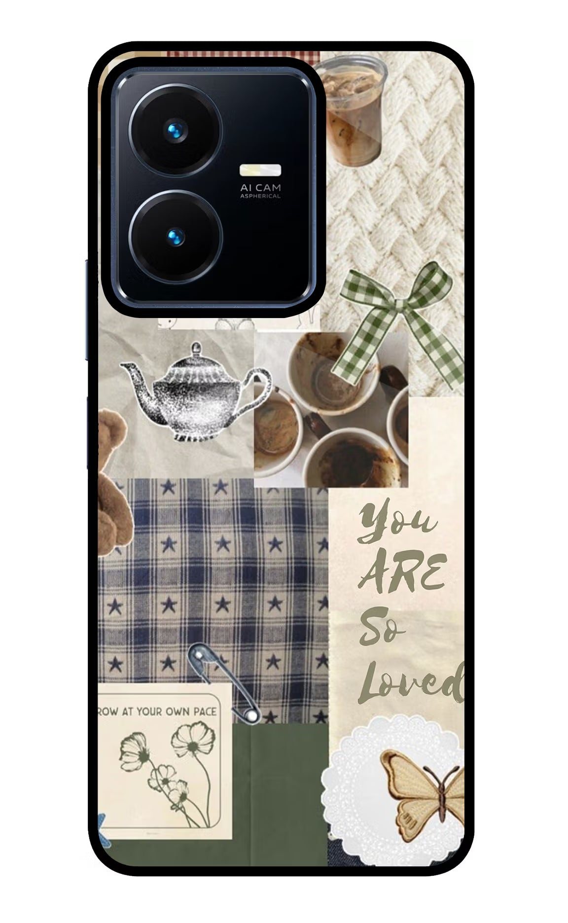 Cookie Vivo Y22 Glass Case - Cookie Vivo Y22 Glass Case Cookie Vivo Y22 Glass Case