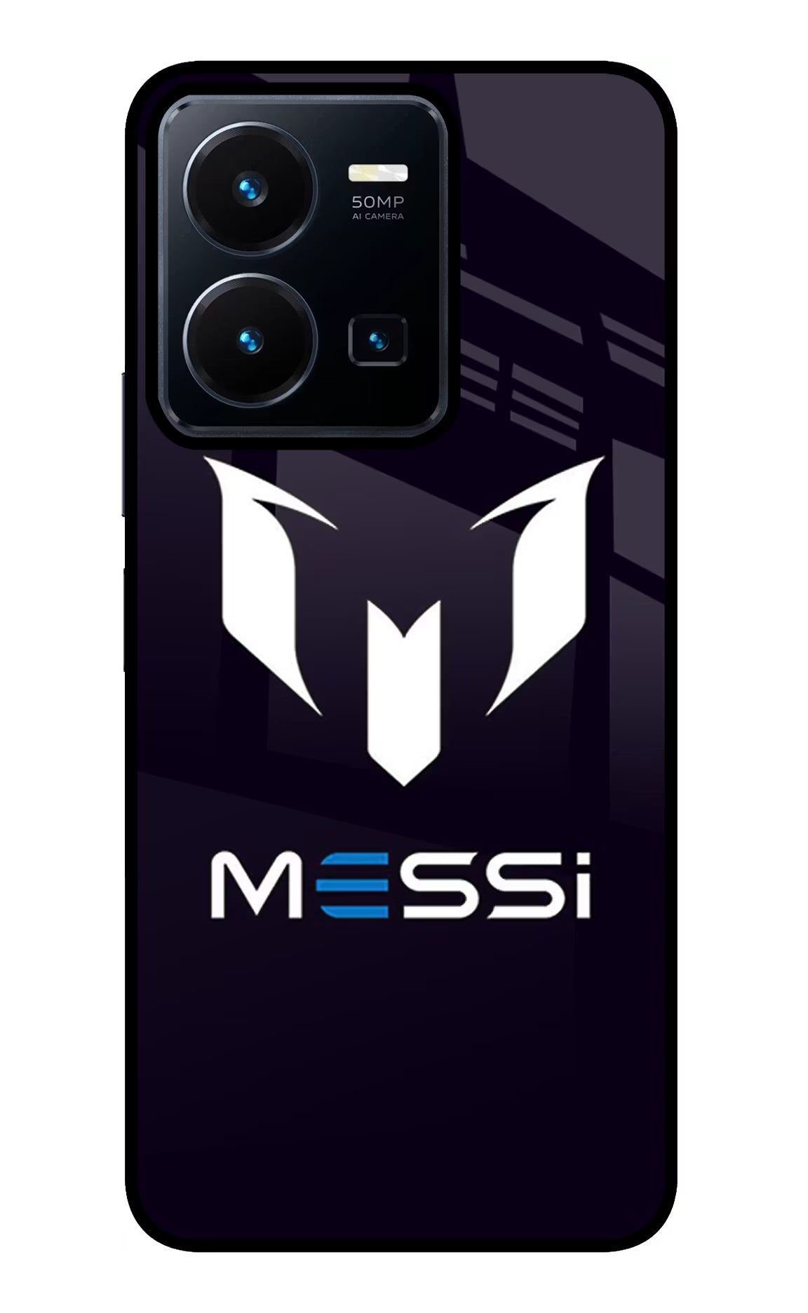 Messi Logo Vivo Y35 Glass Case - Messi Logo Vivo Y35 Glass Case Messi Logo Vivo Y35 Glass Case
