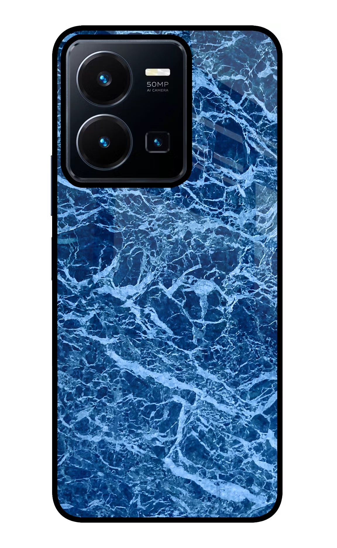 Blue Marble Vivo Y35 Glass Case - Blue Marble Vivo Y35 Glass Case Blue Marble Vivo Y35 Glass Case