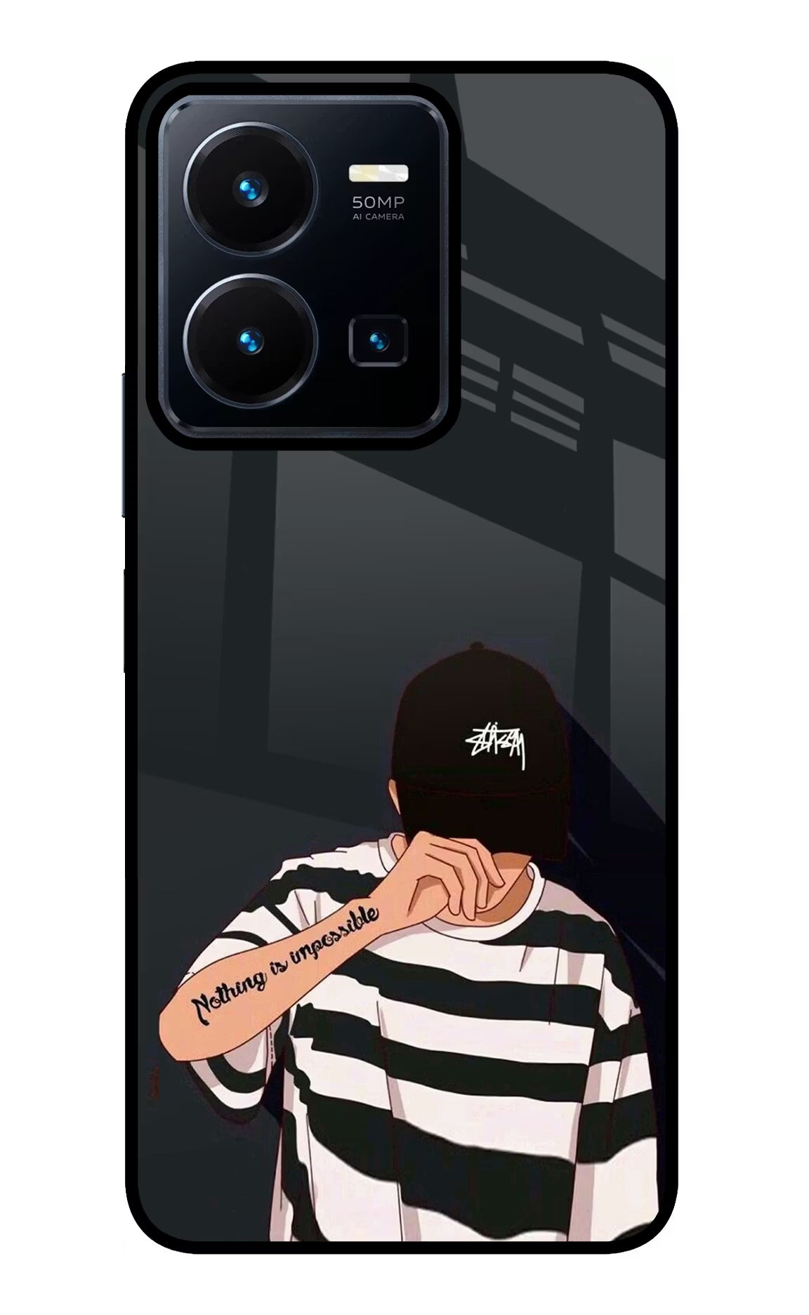 Aesthetic Boy Vivo Y35 Glass Case - Aesthetic Boy Vivo Y35 Glass Case Aesthetic Boy Vivo Y35 Glass Case