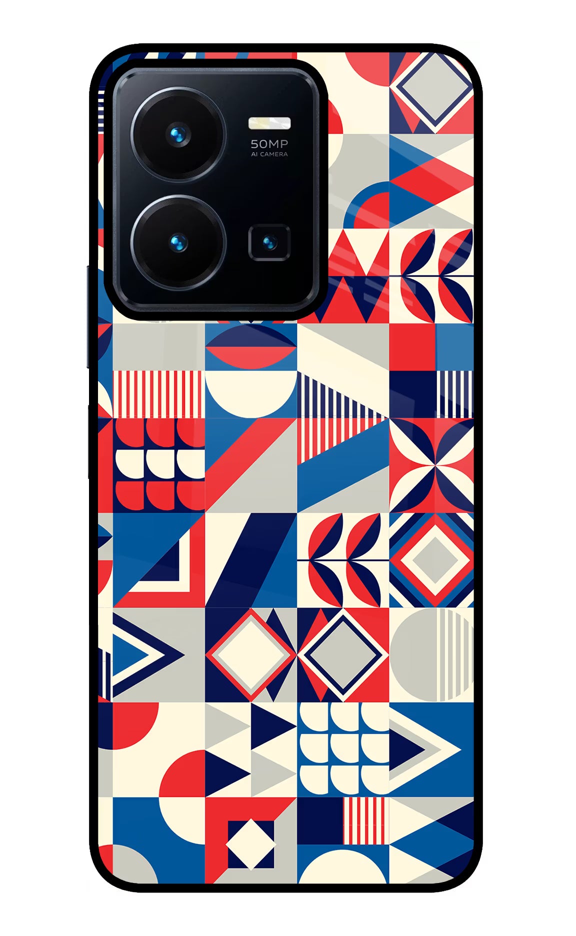 Colorful Pattern Vivo Y35 Glass Case - Colorful Pattern Vivo Y35 Glass Case Colorful Pattern Vivo Y35 Glass Case