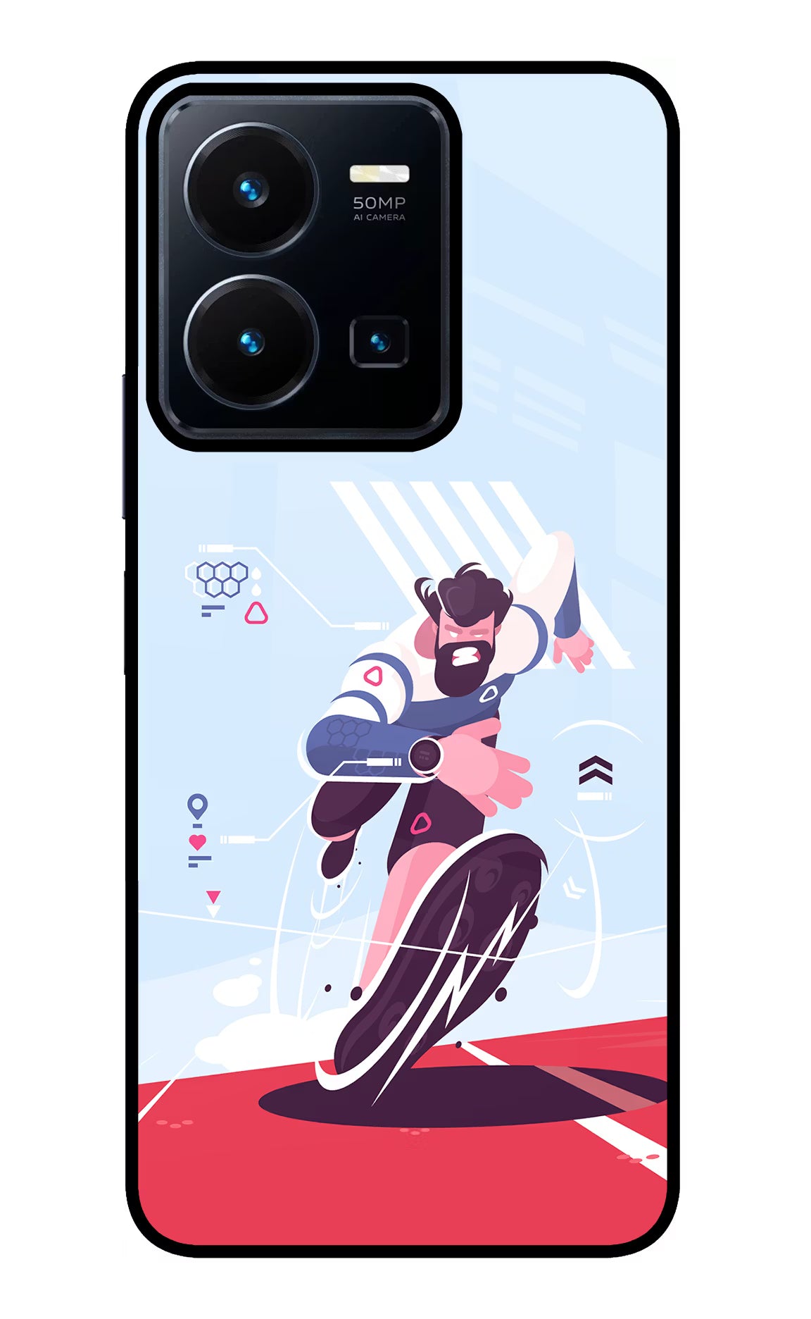 Run Pro Vivo Y35 Glass Case - Run Pro Vivo Y35 Glass Case Run Pro Vivo Y35 Glass Case