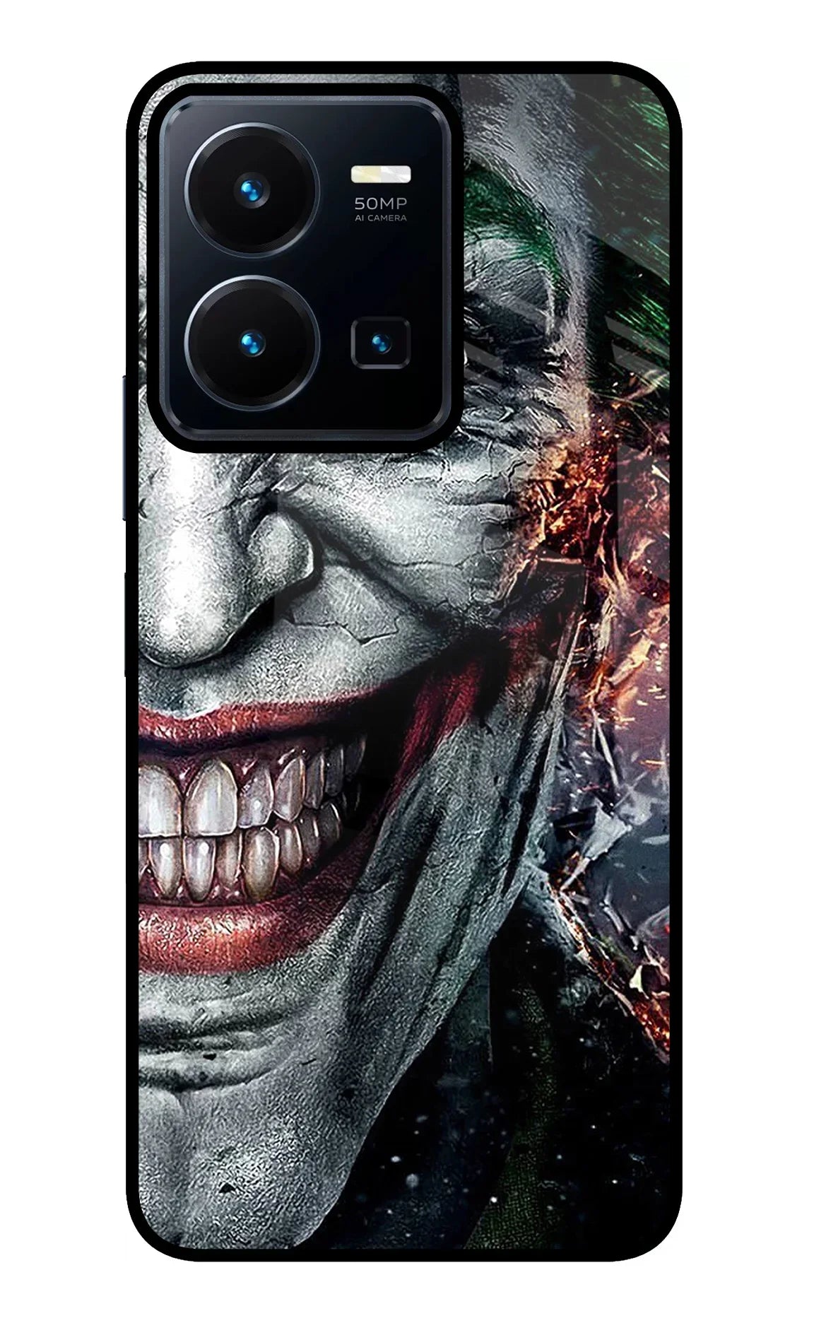 Joker Cam Vivo Y35 Glass Case - Joker Cam Vivo Y35 Glass Case Joker Cam Vivo Y35 Glass Case
