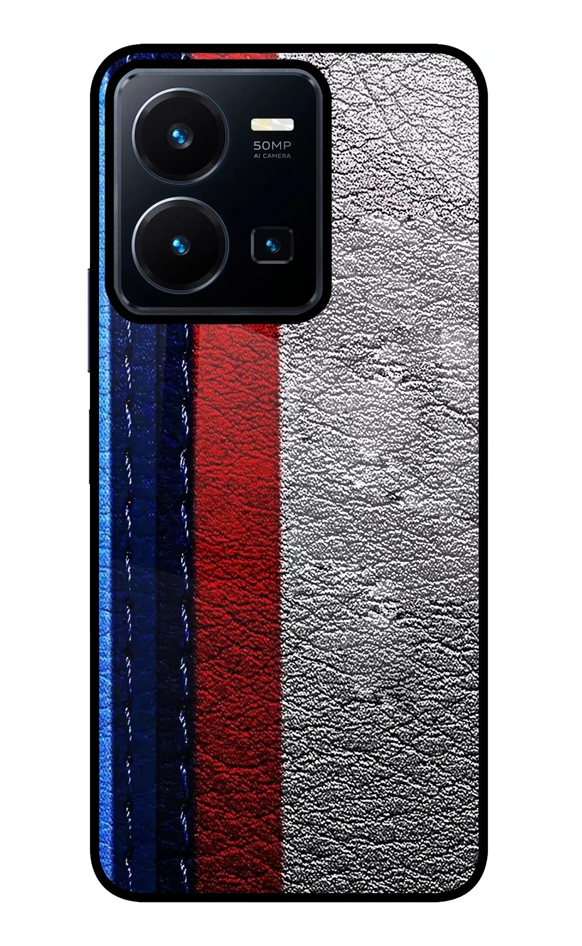 BMW Stripes Vivo Y35 Glass Case - BMW Stripes Vivo Y35 Glass Case BMW Stripes Vivo Y35 Glass Case