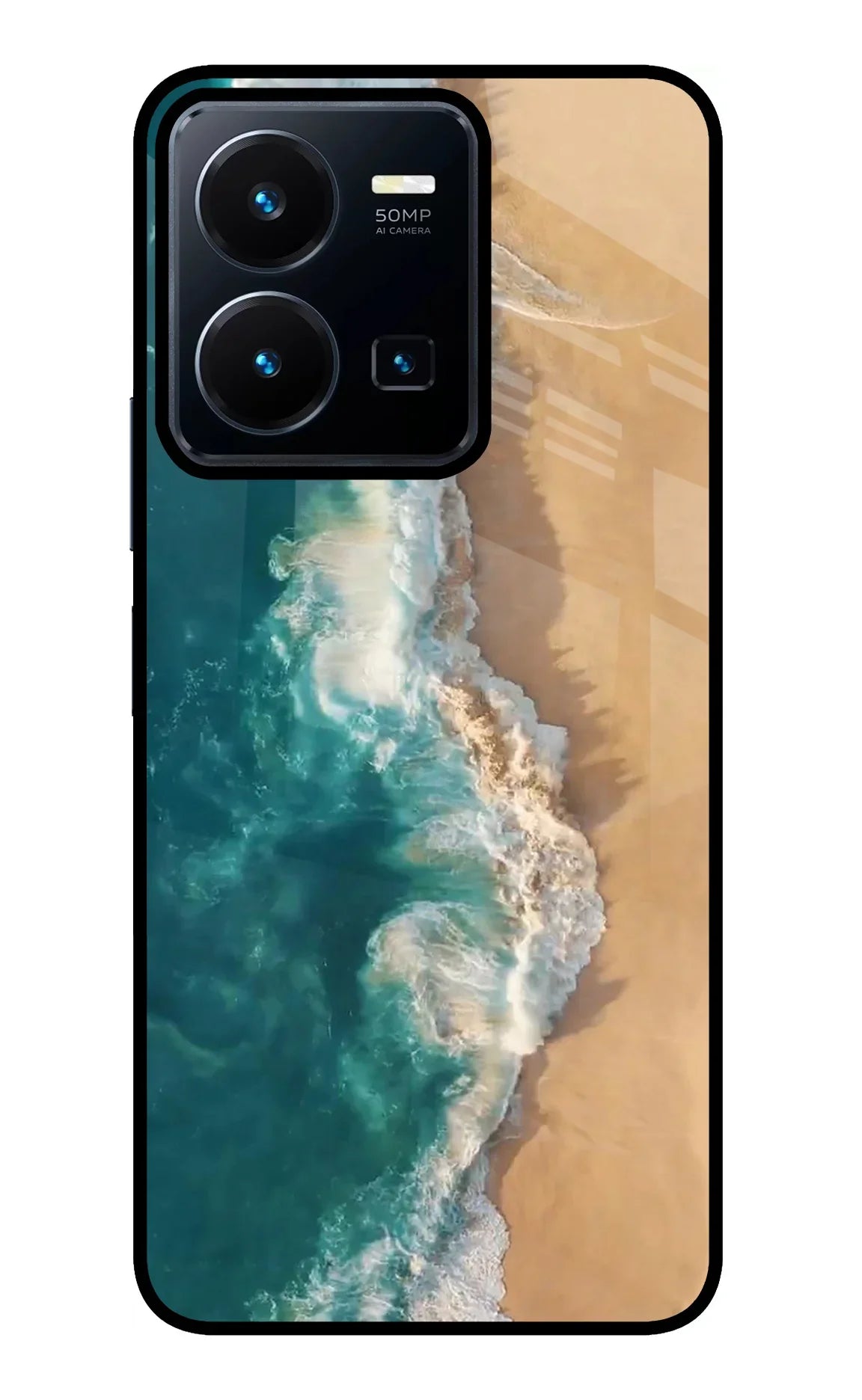 Ocean Beach Vivo Y35 Glass Case - Ocean Beach Vivo Y35 Glass Case Ocean Beach Vivo Y35 Glass Case