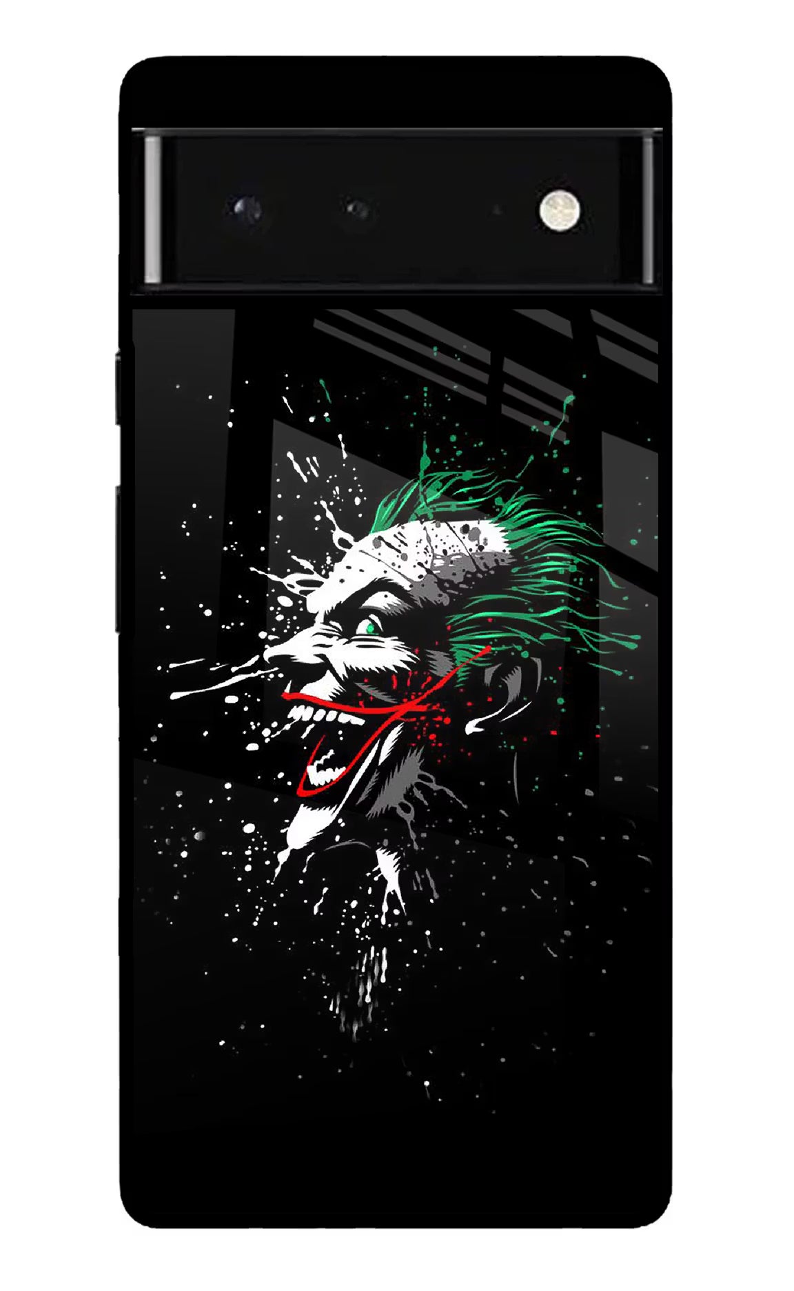 Joker Google Pixel 6 Back Cover - Joker Google Pixel 6 Glass Case Back Cover by Casekaro Joker Google Pixel 6 Glass Case Back Cover by Casekaro