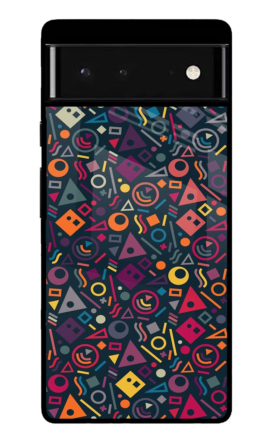 Geometric Abstract Google Pixel 6 Back Cover - Geometric Abstract Google Pixel 6 Glass Case Back Cover by Casekaro Geometric Abstract Google Pixel 6 Glass Case Back Cover by Casekaro