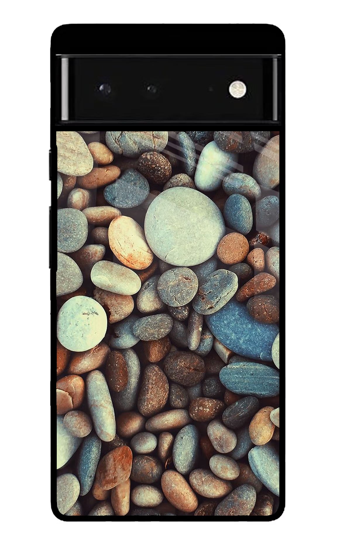 Pebble Google Pixel 6 Back Cover - Pebble Google Pixel 6 Glass Case Back Cover by Casekaro Pebble Google Pixel 6 Glass Case Back Cover by Casekaro
