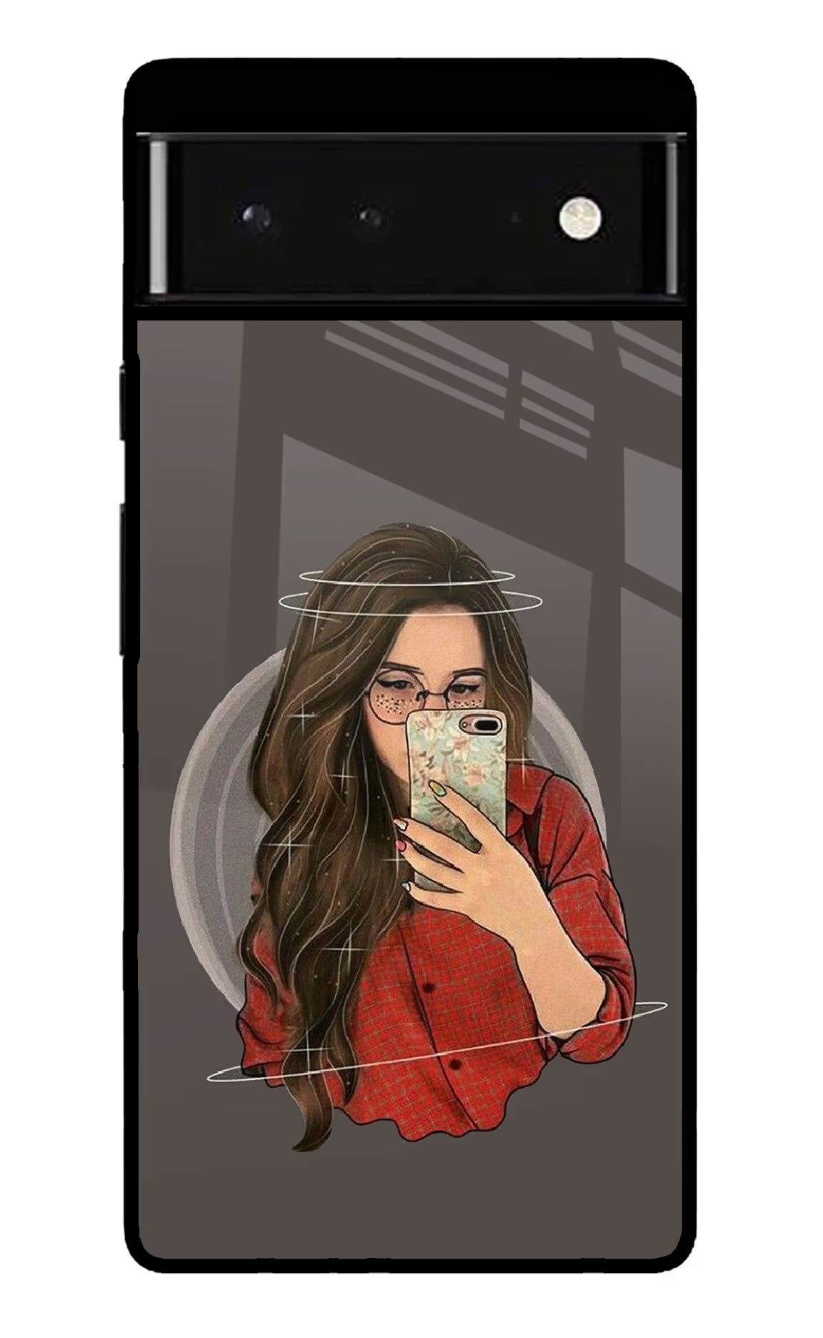 Selfie Queen Google Pixel 6 Back Cover - Selfie Queen Google Pixel 6 Glass Case Back Cover by Casekaro Selfie Queen Google Pixel 6 Glass Case Back Cover by Casekaro
