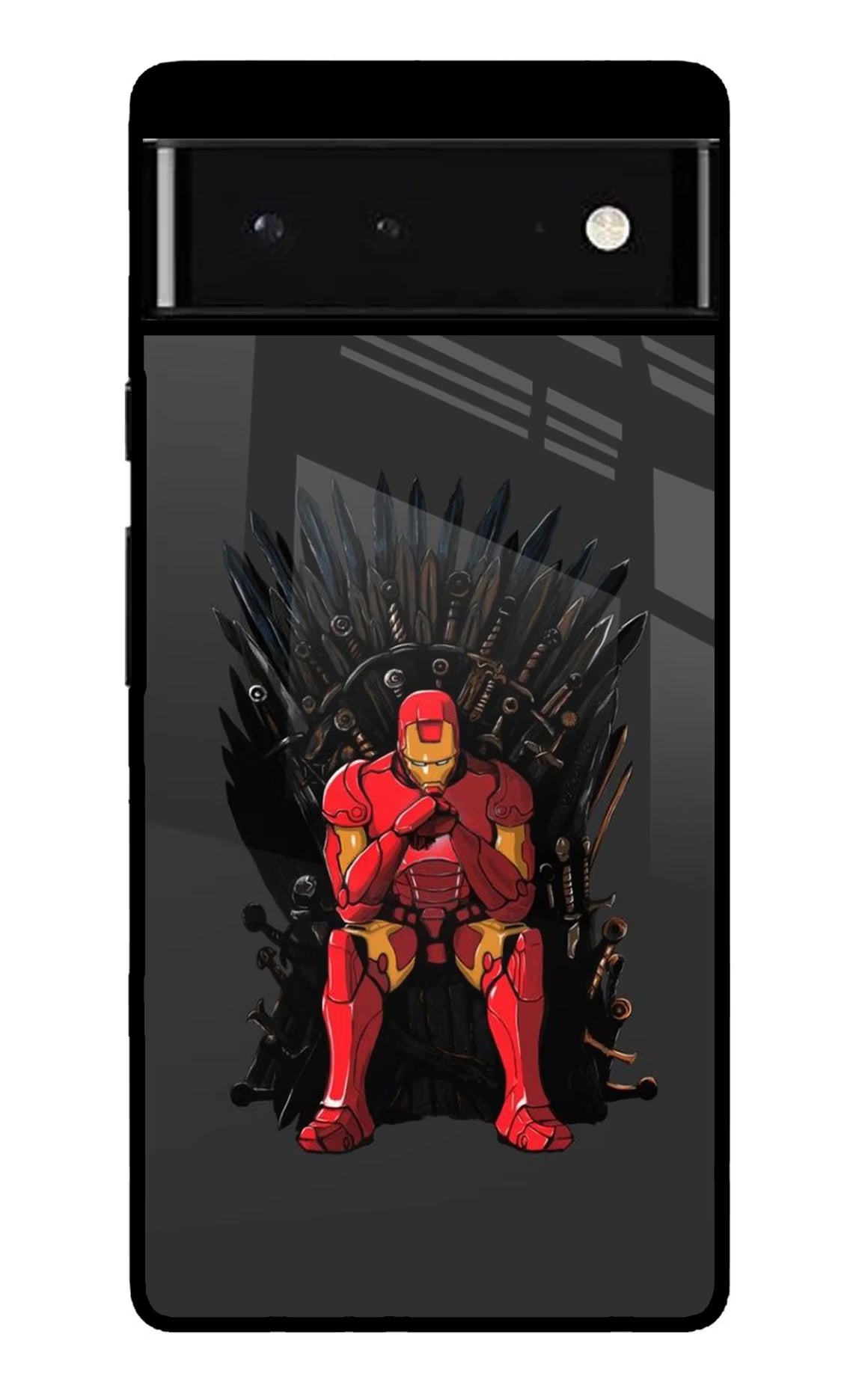 Ironman Throne Google Pixel 6 Glass Case - Ironman Throne Google Pixel 6 Glass Case Ironman Throne Google Pixel 6 Glass Case