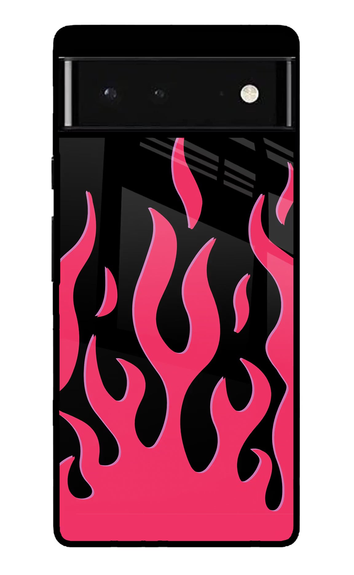 Fire Flames Google Pixel 6 Back Cover - Fire Flames Google Pixel 6 Glass Case Back Cover by Casekaro Fire Flames Google Pixel 6 Glass Case Back Cover by Casekaro