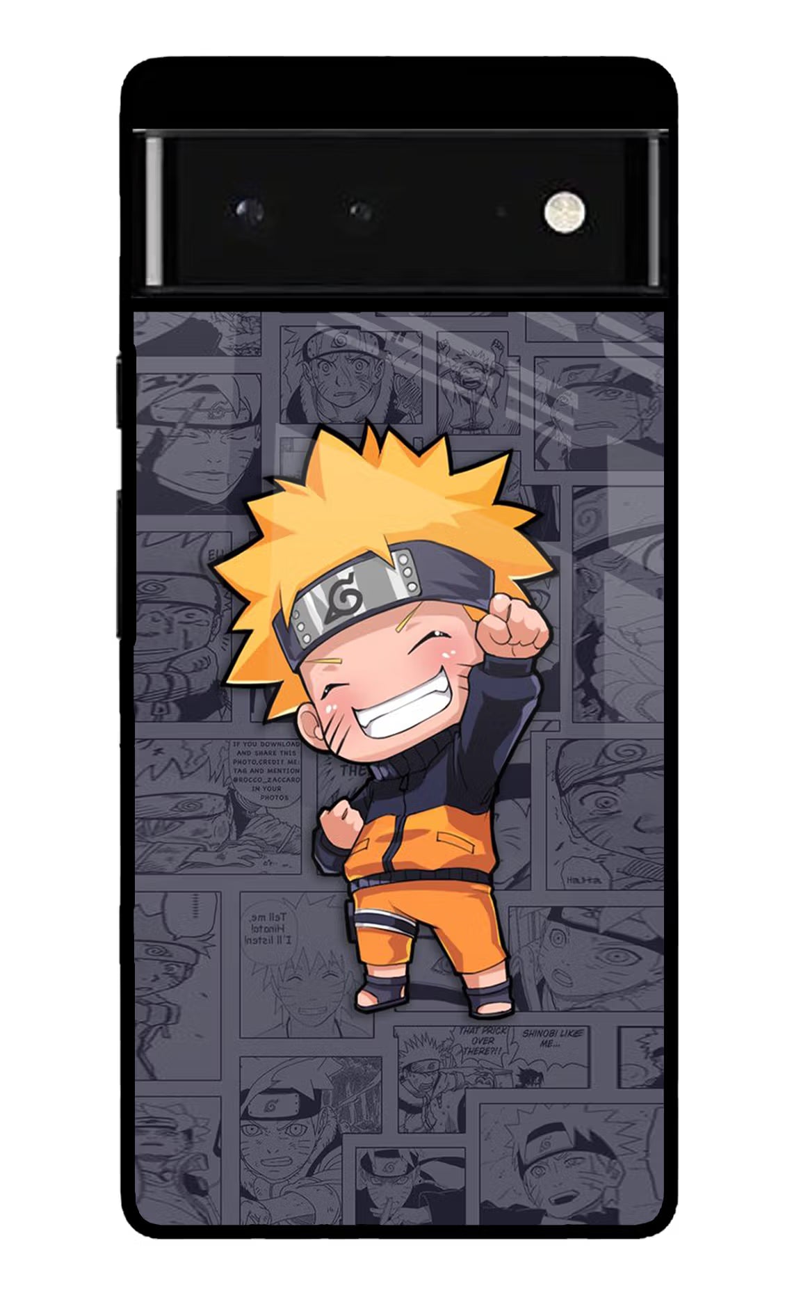 Chota Naruto Google Pixel 6 Back Cover - Chota Naruto Google Pixel 6 Glass Case Back Cover by Casekaro Chota Naruto Google Pixel 6 Glass Case Back Cover by Casekaro