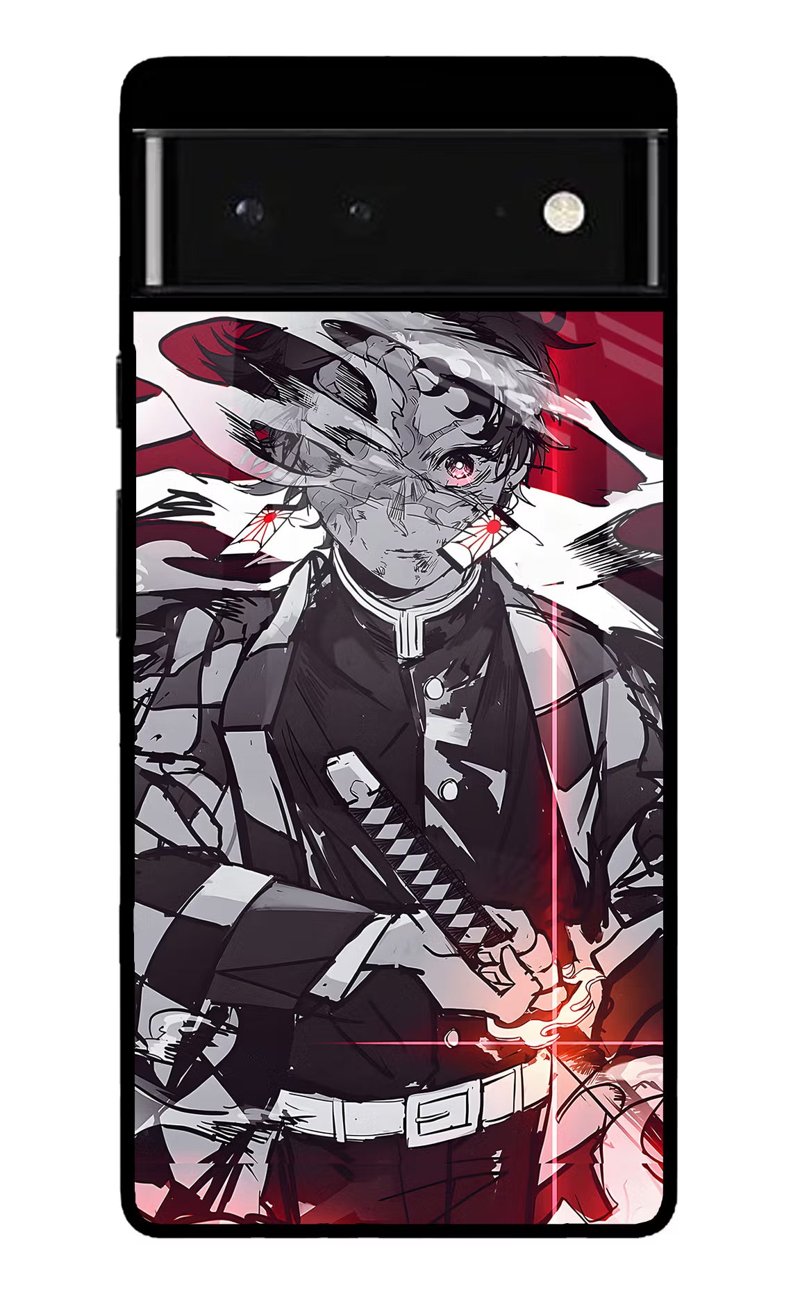 Demon Slayer Google Pixel 6 Back Cover - Demon Slayer Google Pixel 6 Glass Case Back Cover by Casekaro Demon Slayer Google Pixel 6 Glass Case Back Cover by Casekaro