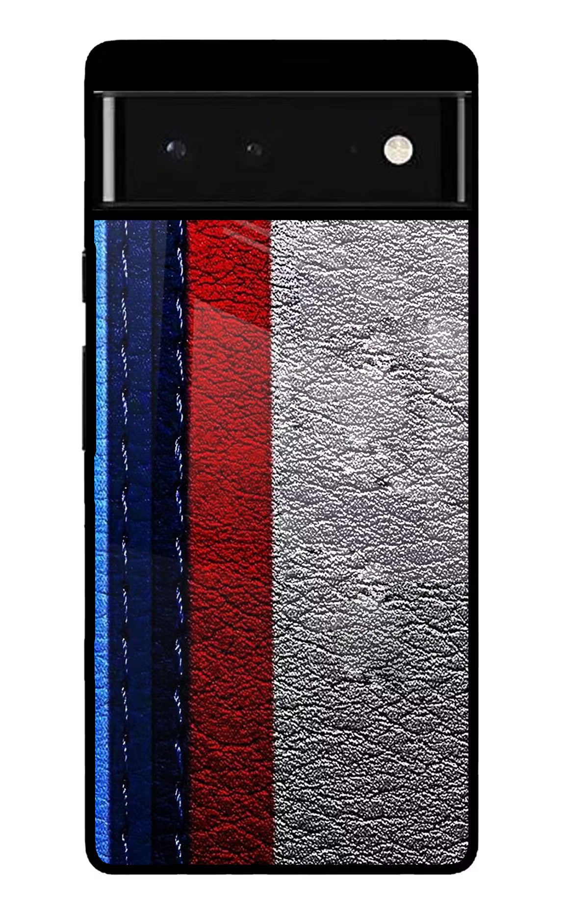 BMW Stripes Google Pixel 6 Glass Case - BMW Stripes Google Pixel 6 Glass Case BMW Stripes Google Pixel 6 Glass Case