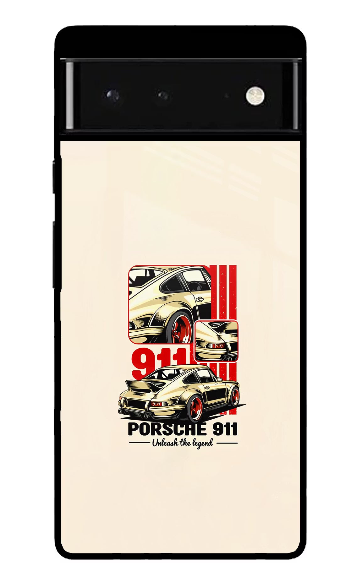Classic Porsche 911 Google Pixel 6 Back Cover - Classic Porsche 911 Google Pixel 6 Glass Case Back Cover by Casekaro Classic Porsche 911 Google Pixel 6 Glass Case Back Cover by Casekaro