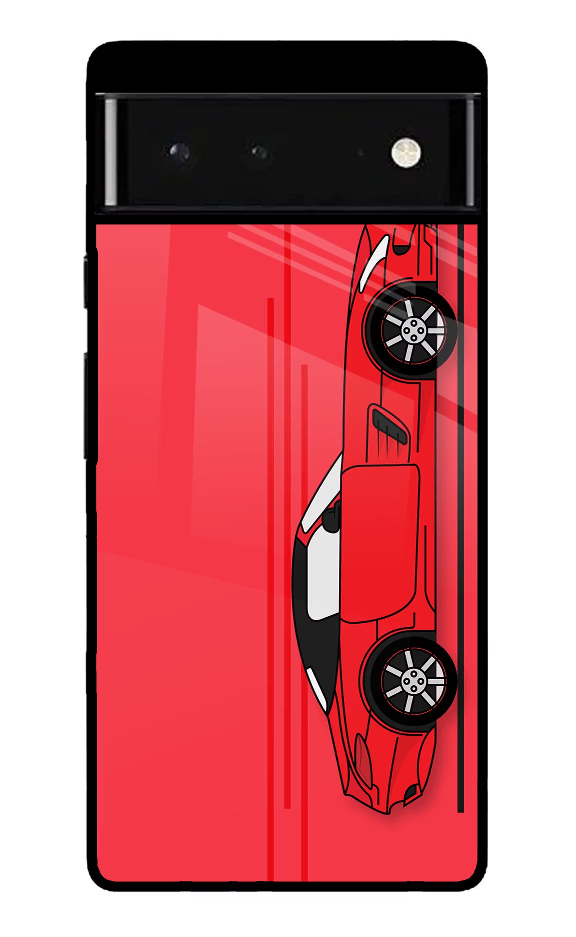 Red Velocity Google Pixel 6 Glass Case - Red Velocity Google Pixel 6 Glass Case Red Velocity Google Pixel 6 Glass Case
