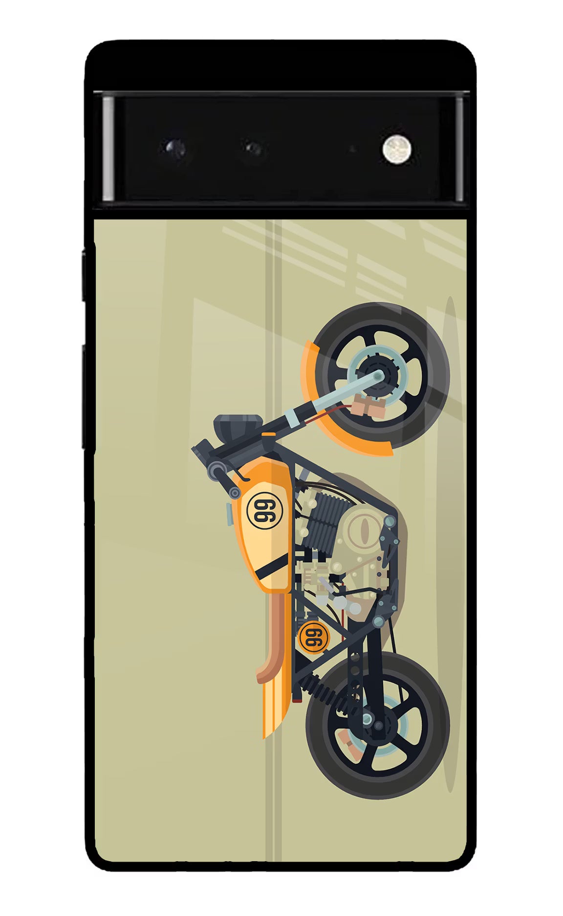 Vertical Speedster Google Pixel 6 Glass Case - Vertical Speedster Google Pixel 6 Glass Case Vertical Speedster Google Pixel 6 Glass Case