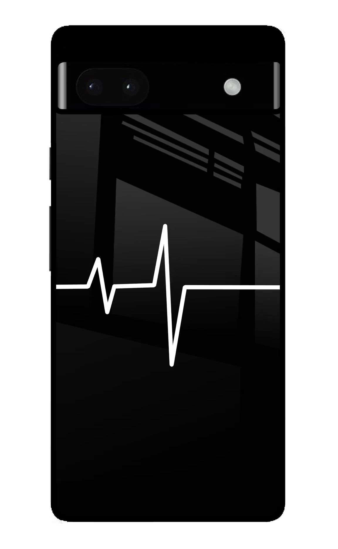 Heart Beats Google Pixel 6A Glass Case - Heart Beats Google Pixel 6A Glass Case Heart Beats Google Pixel 6A Glass Case
