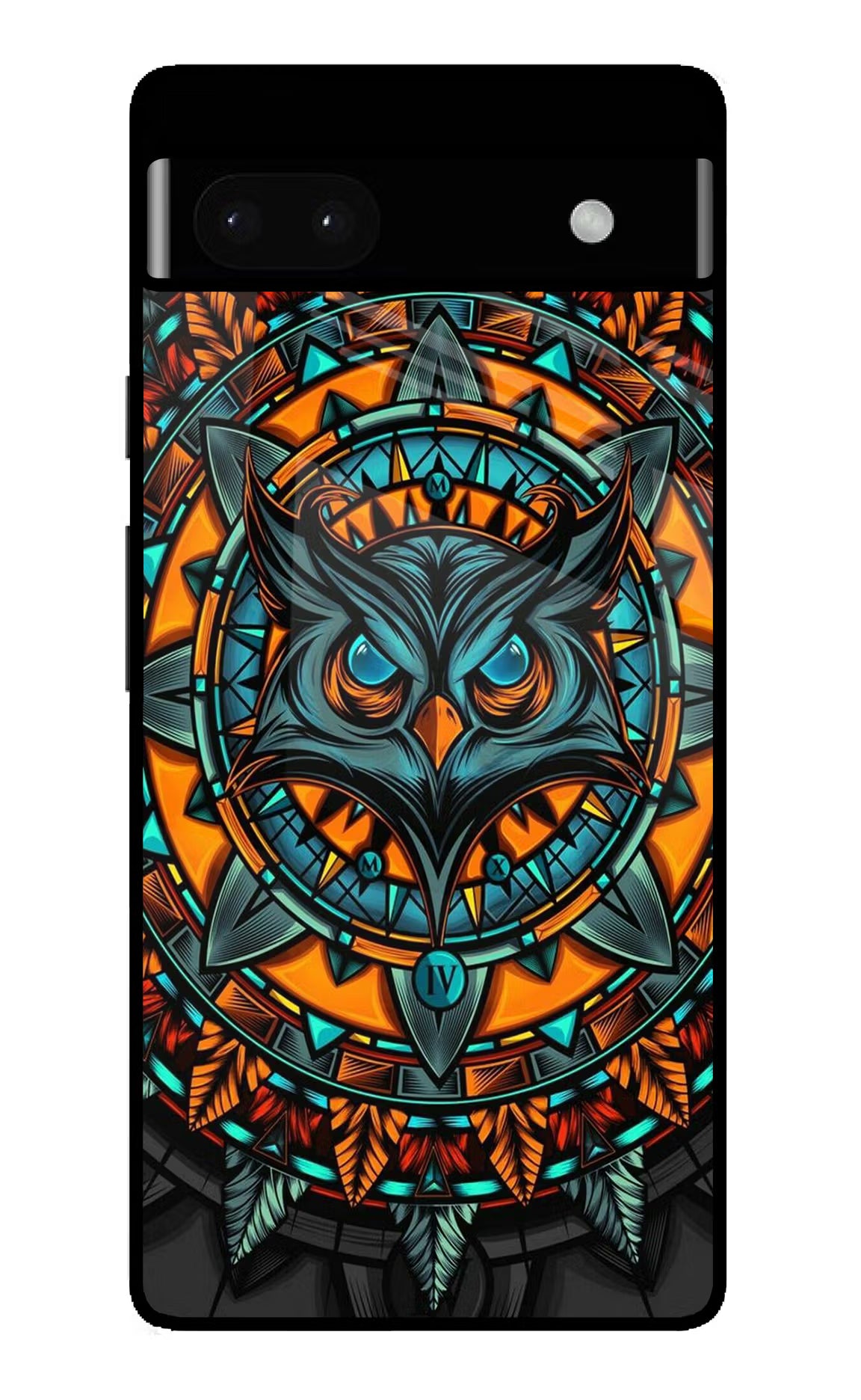 Angry Owl Art Google Pixel 6A Glass Case - Angry Owl Art Google Pixel 6A Glass Case Angry Owl Art Google Pixel 6A Glass Case