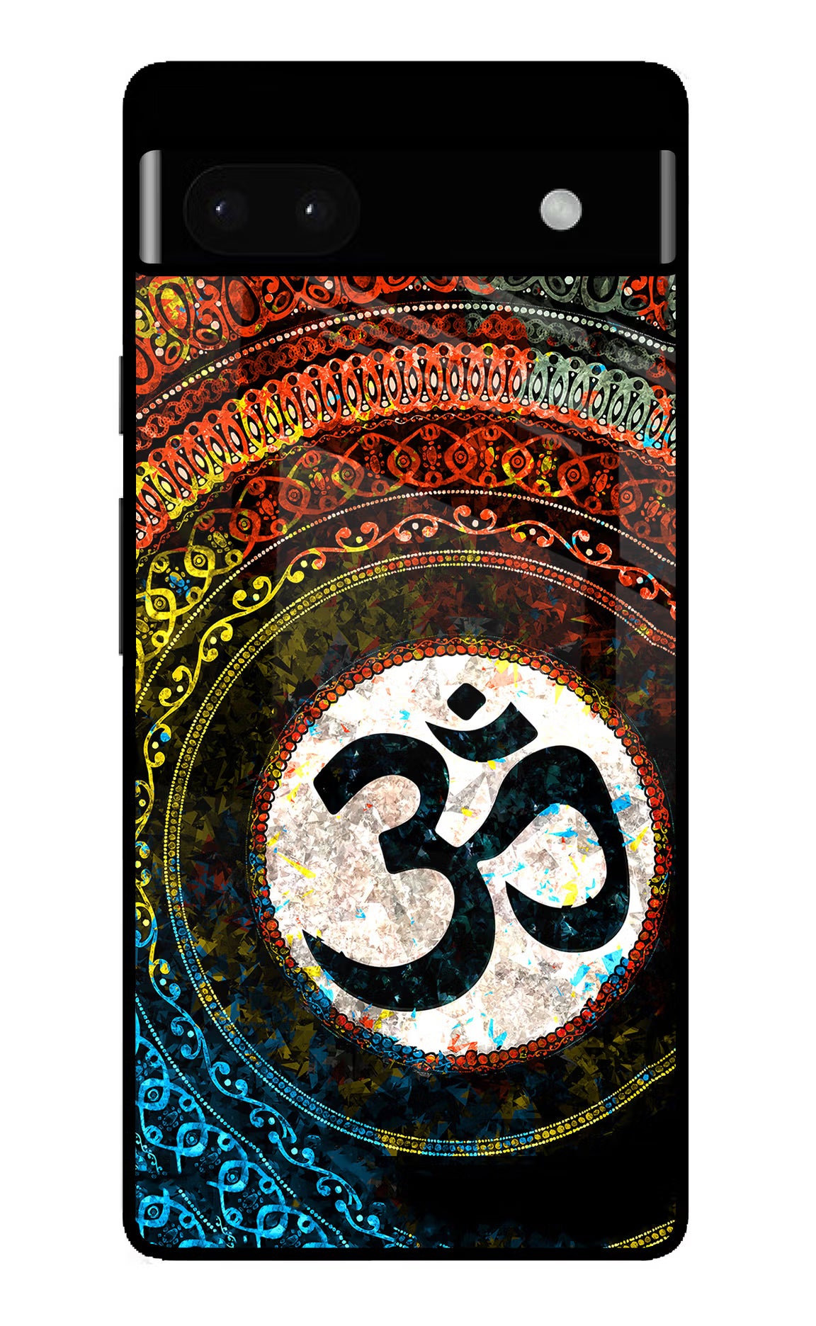 Om Cultural Google Pixel 6A Glass Case - Om Cultural Google Pixel 6A Glass Case Om Cultural Google Pixel 6A Glass Case