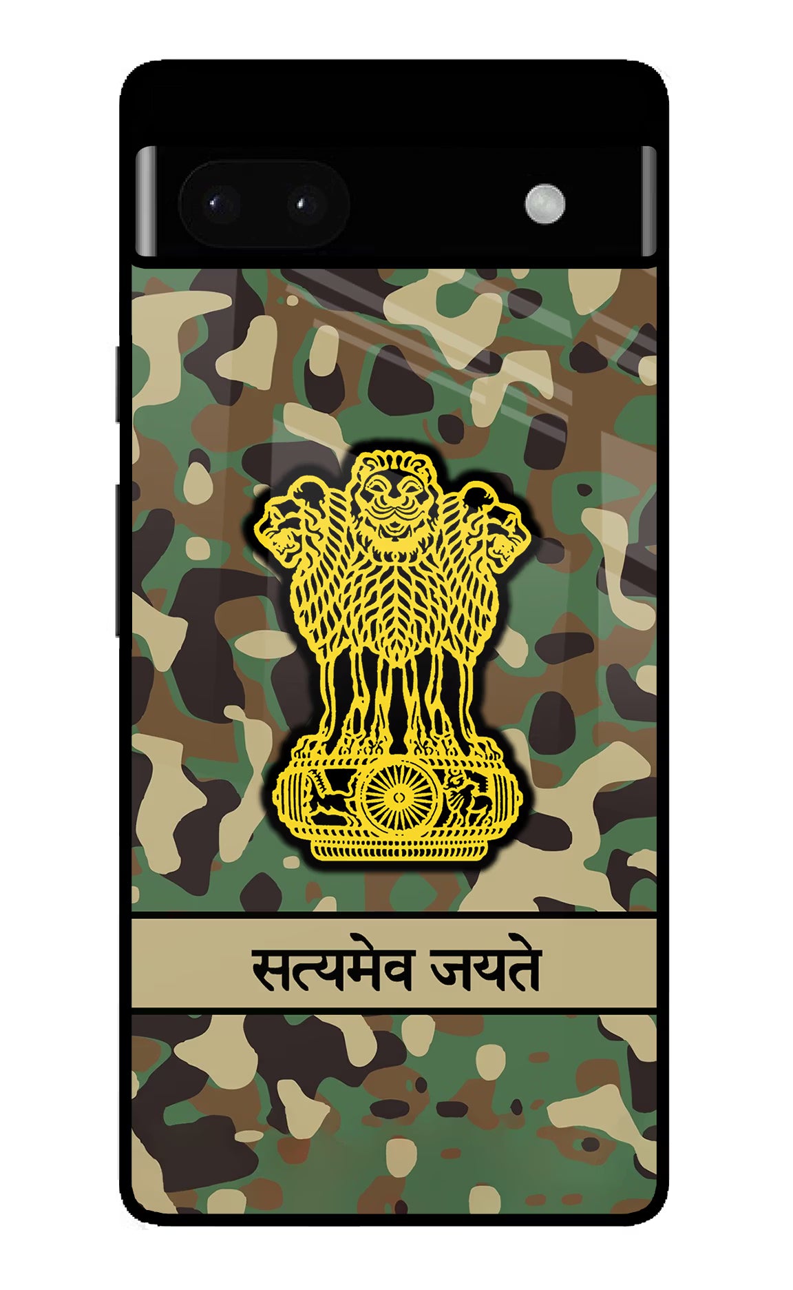 Satyamev Jayate Army Google Pixel 6A Glass Case - Satyamev Jayate Army Google Pixel 6A Glass Case Satyamev Jayate Army Google Pixel 6A Glass Case