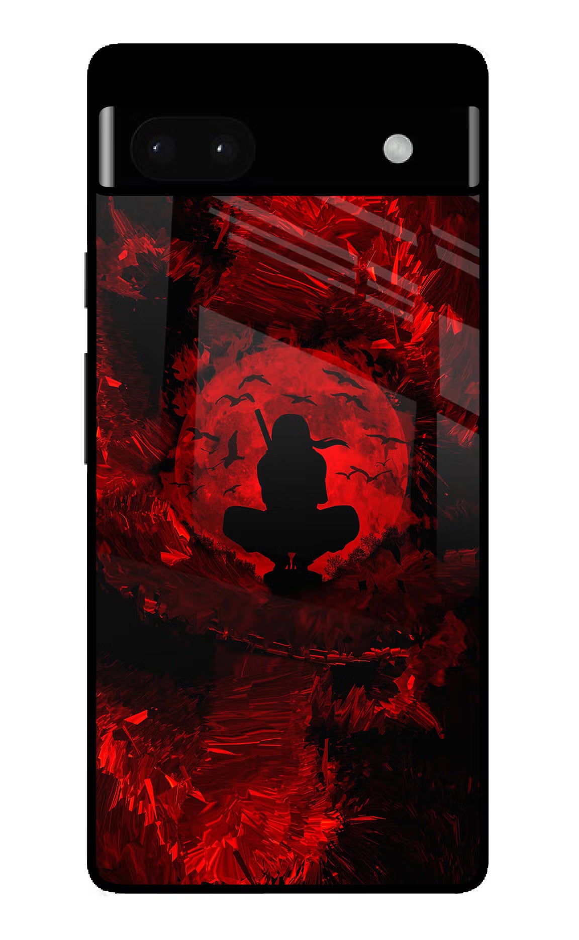 Itachi Uchiha Google Pixel 6A Glass Case - Itachi Uchiha Google Pixel 6A Glass Case Itachi Uchiha Google Pixel 6A Glass Case