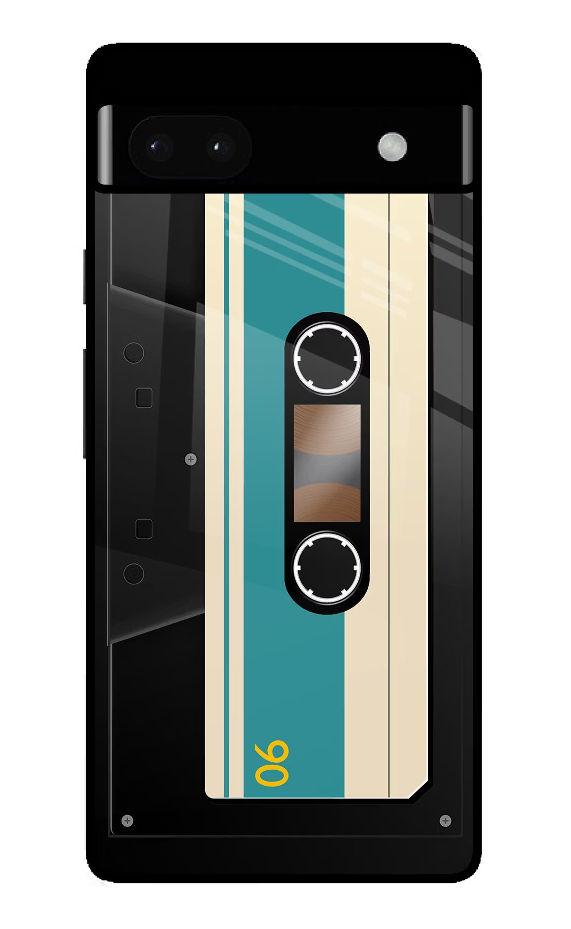 Cassette Google Pixel 6A Glass Case - Cassette Google Pixel 6A Glass Case Cassette Google Pixel 6A Glass Case