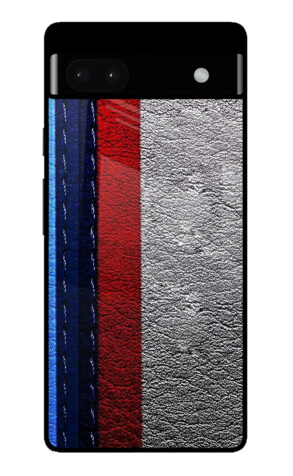 BMW Stripes Google Pixel 6A Glass Case - BMW Stripes Google Pixel 6A Glass Case BMW Stripes Google Pixel 6A Glass Case