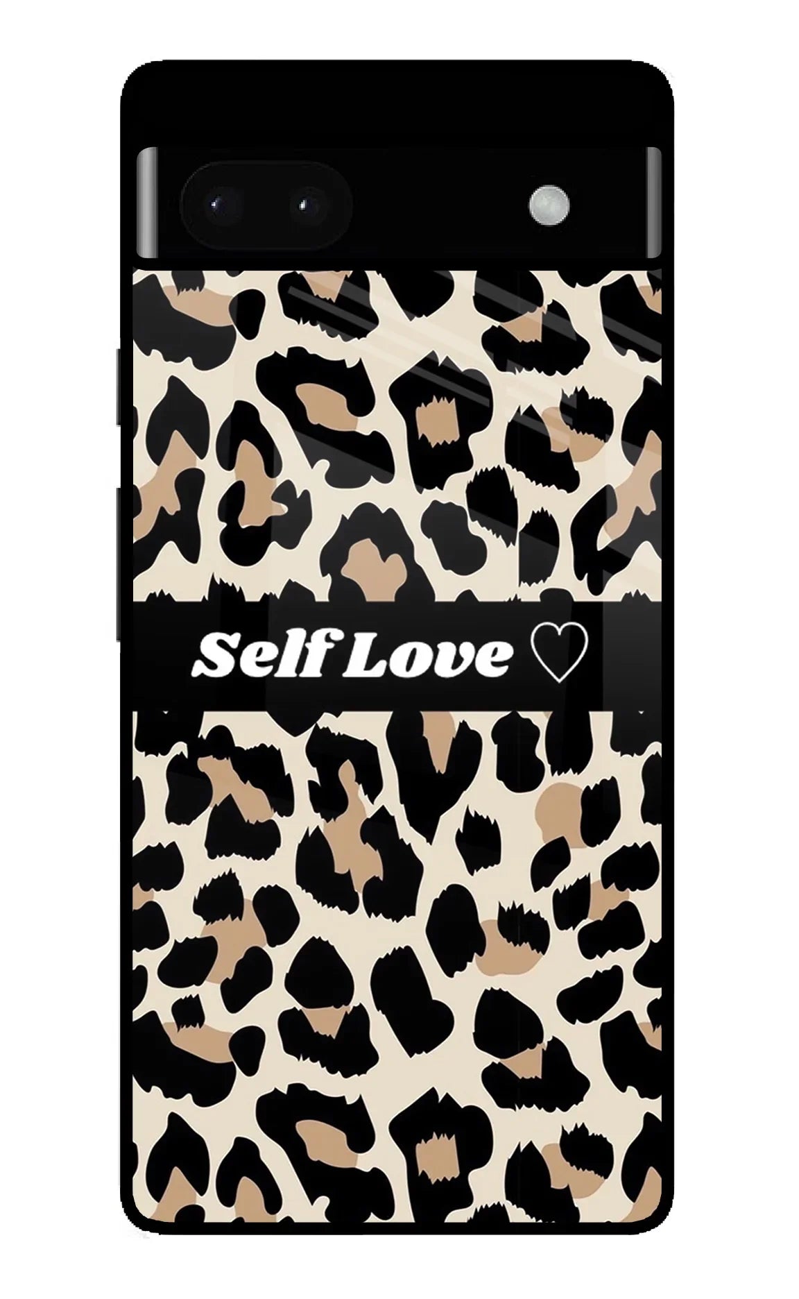 Leopard Print Self Love Google Pixel 6A Glass Case - Leopard Print Self Love Google Pixel 6A Glass Case Leopard Print Self Love Google Pixel 6A Glass Case