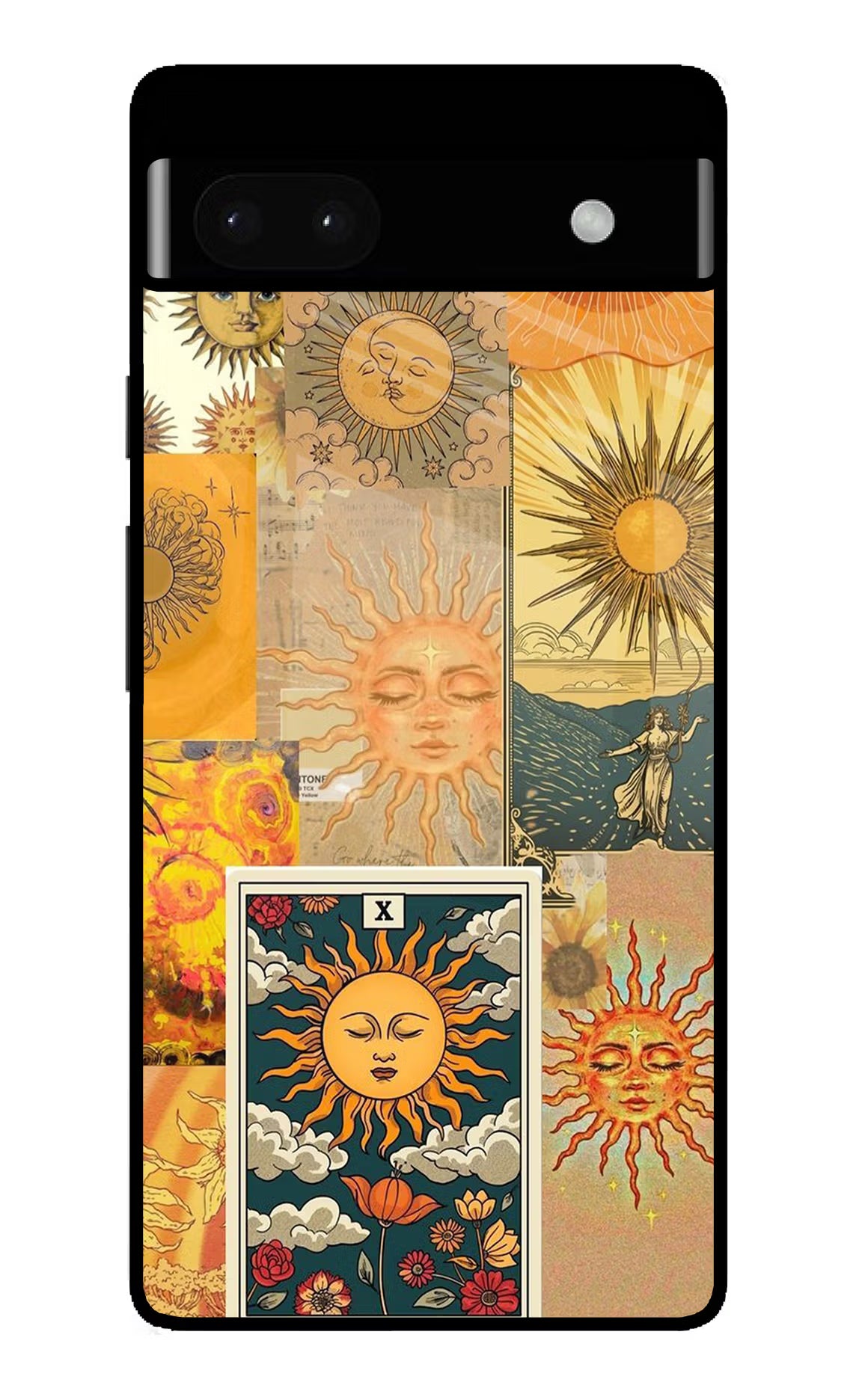 Sun Google Pixel 6A Glass Case - Sun Google Pixel 6A Glass Case Sun Google Pixel 6A Glass Case