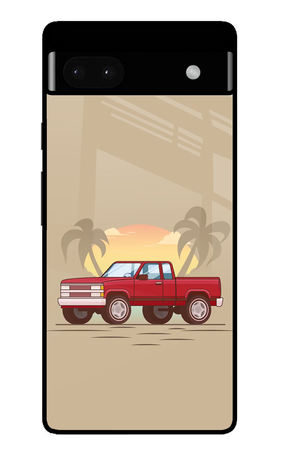 Desert Classic Drive Google Pixel 6A Glass Case - Desert Classic Drive Google Pixel 6A Glass Case Desert Classic Drive Google Pixel 6A Glass Case