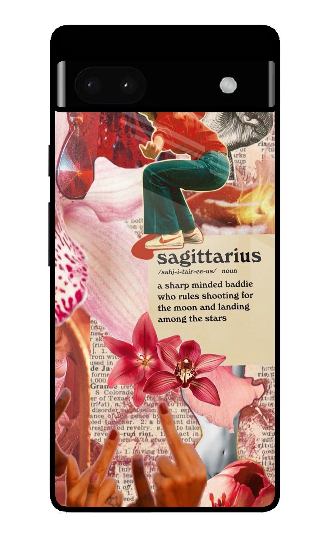 Sagittarius Zodiac Google Pixel 6A Glass Case - Sagittarius Zodiac Google Pixel 6A Glass Case Sagittarius Zodiac Google Pixel 6A Glass Case