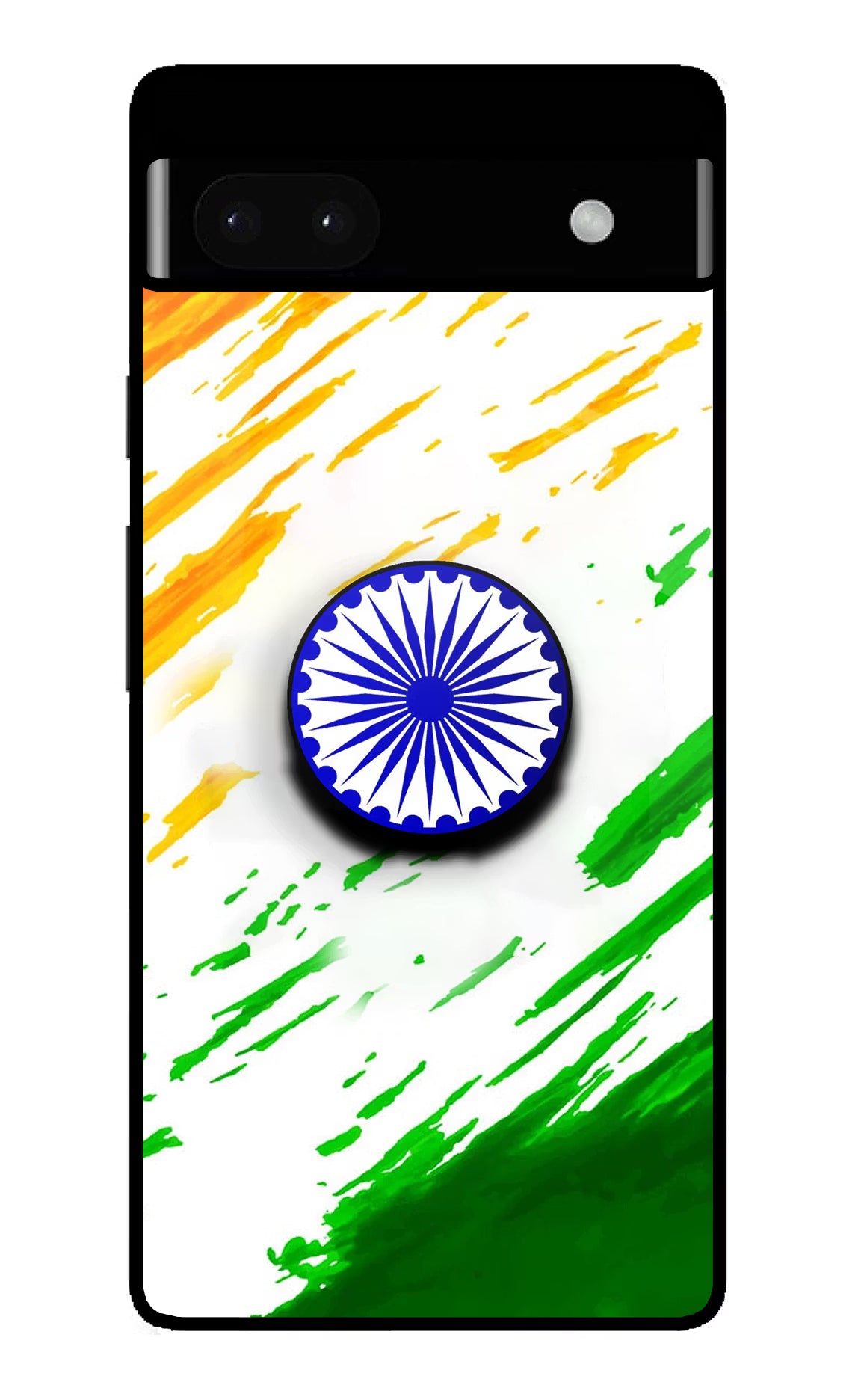Indian Flag Ashoka Chakra Google Pixel 6A Glass Case - Indian Flag Ashoka Chakra Google Pixel 6A Glass Case Indian Flag Ashoka Chakra Google Pixel 6A Glass Case