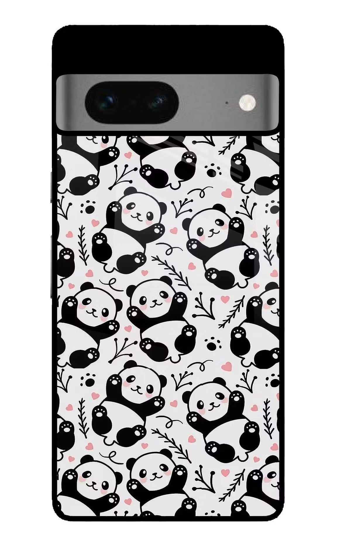 Cute Panda Google Pixel 7 Back Cover - Cute Panda Google Pixel 7 Glass Case Back Cover by Casekaro Cute Panda Google Pixel 7 Glass Case Back Cover by Casekaro