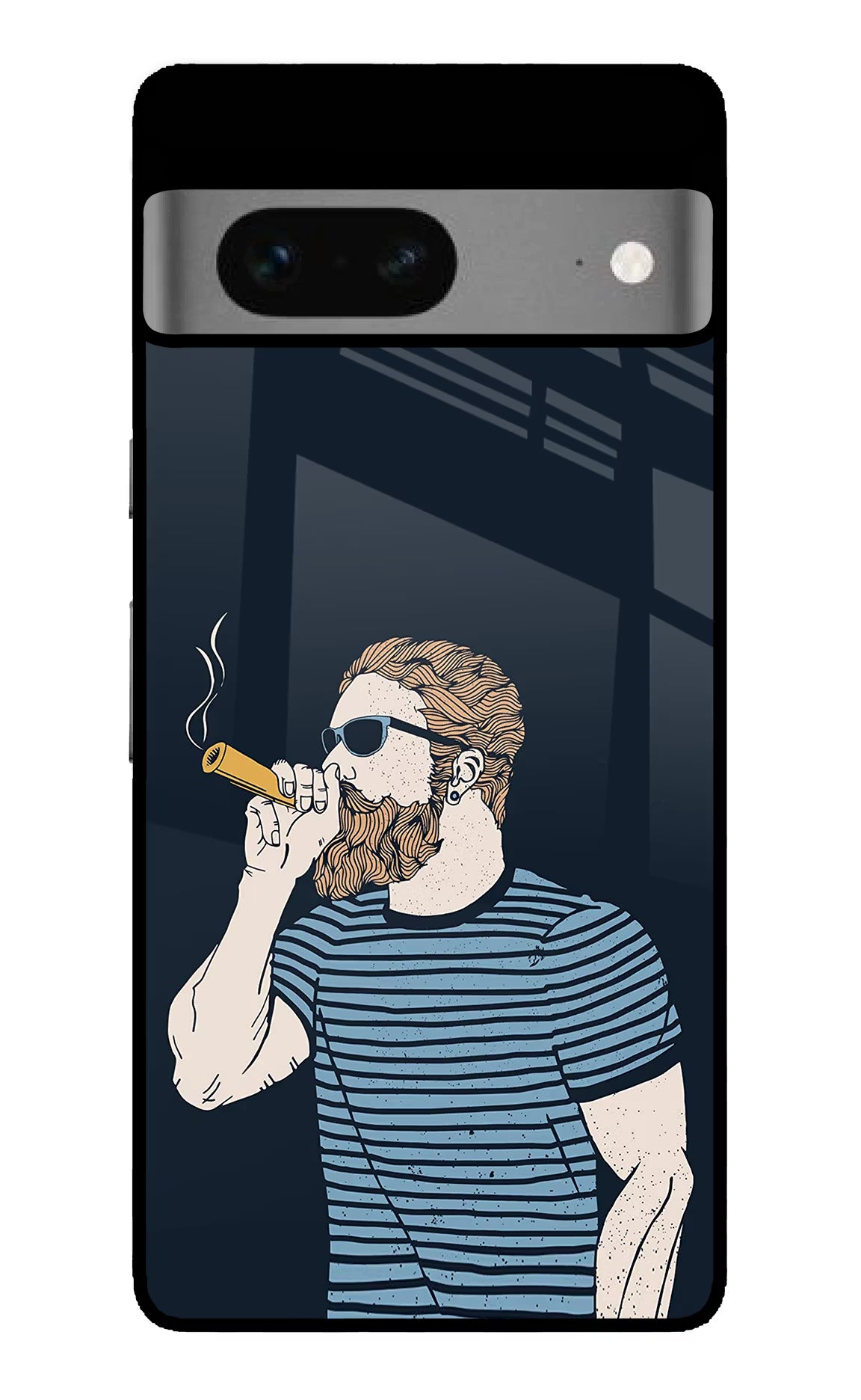 Smoking Google Pixel 7 Back Cover - Smoking Google Pixel 7 Glass Case Back Cover by Casekaro Smoking Google Pixel 7 Glass Case Back Cover by Casekaro