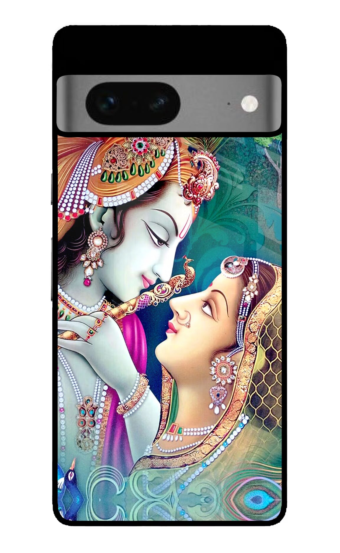 Lord Radha Krishna Google Pixel 7 Back Cover - Lord Radha Krishna Google Pixel 7 Glass Case Back Cover by Casekaro Lord Radha Krishna Google Pixel 7 Glass Case Back Cover by Casekaro