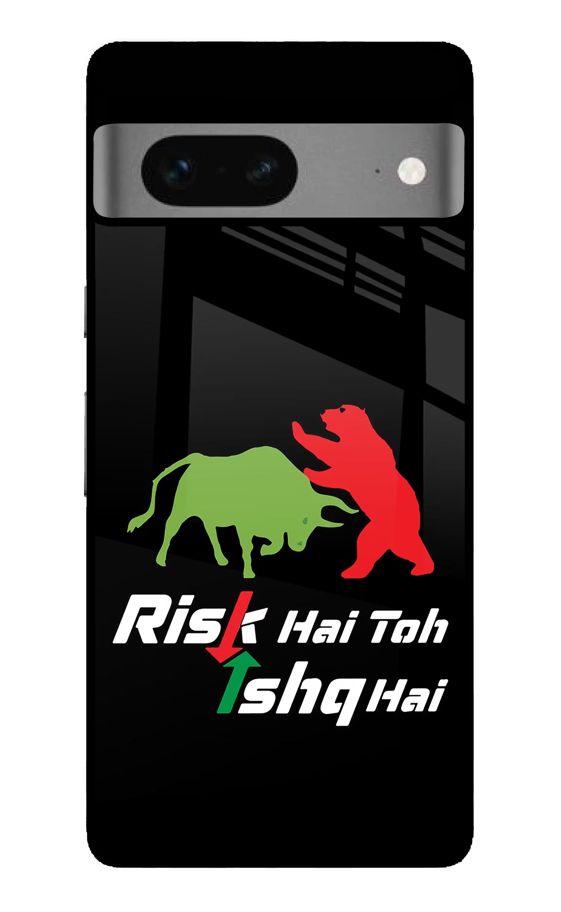 Risk Hai Toh Ishq Hai Google Pixel 7 Back Cover - Risk Hai Toh Ishq Hai Google Pixel 7 Glass Case Back Cover by Casekaro Risk Hai Toh Ishq Hai Google Pixel 7 Glass Case Back Cover by Casekaro