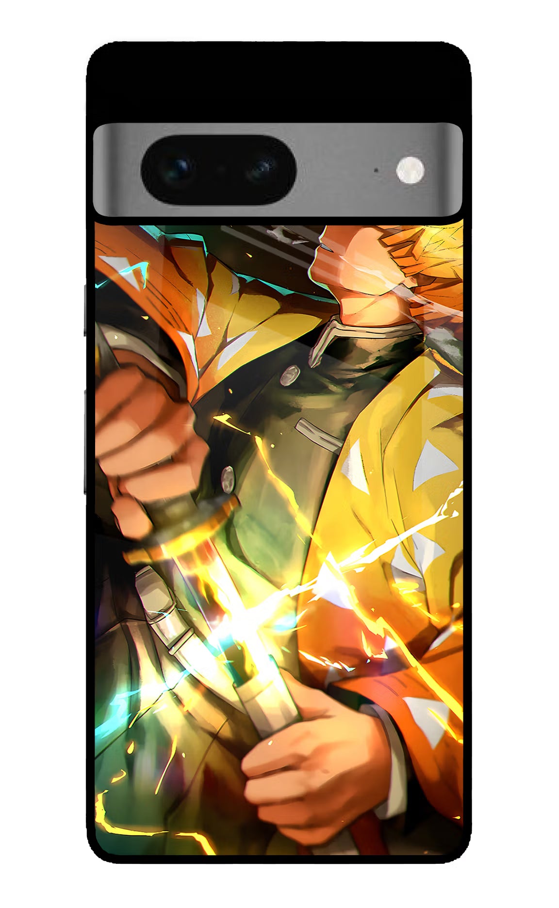 Demon Slayer Google Pixel 7 Back Cover - Demon Slayer Google Pixel 7 Glass Case Back Cover by Casekaro Demon Slayer Google Pixel 7 Glass Case Back Cover by Casekaro