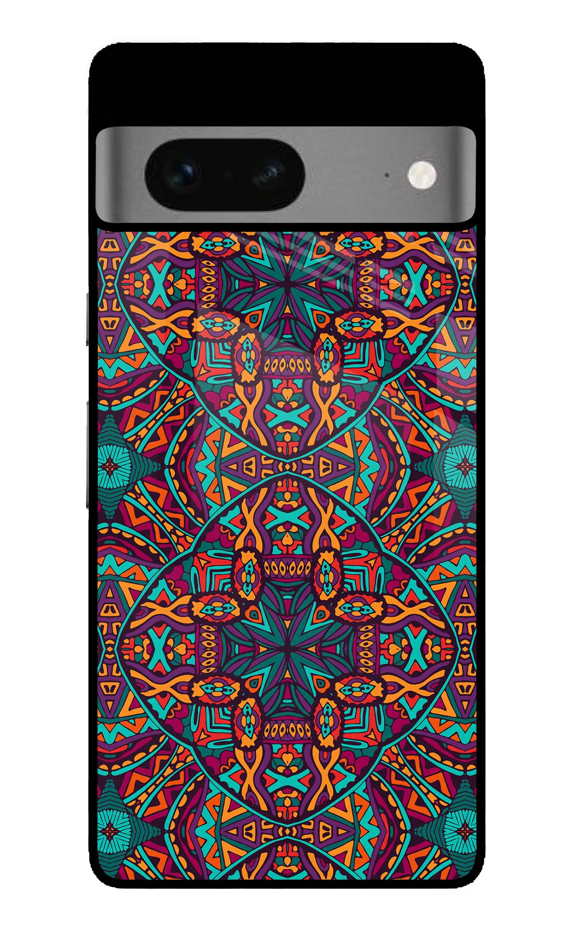 Colour Mandala Google Pixel 7 Back Cover - Colour Mandala Google Pixel 7 Glass Case Back Cover by Casekaro Colour Mandala Google Pixel 7 Glass Case Back Cover by Casekaro