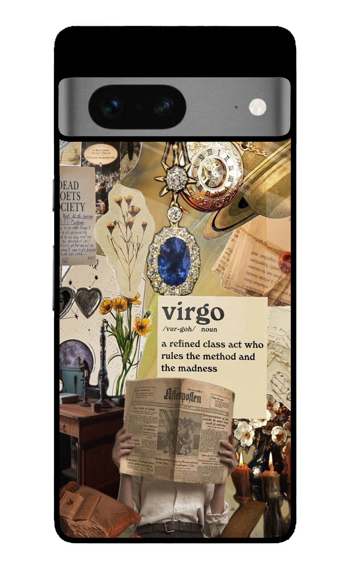 Virgo Zodiac Google Pixel 7 Glass Case - Virgo Zodiac Google Pixel 7 Glass Case Virgo Zodiac Google Pixel 7 Glass Case