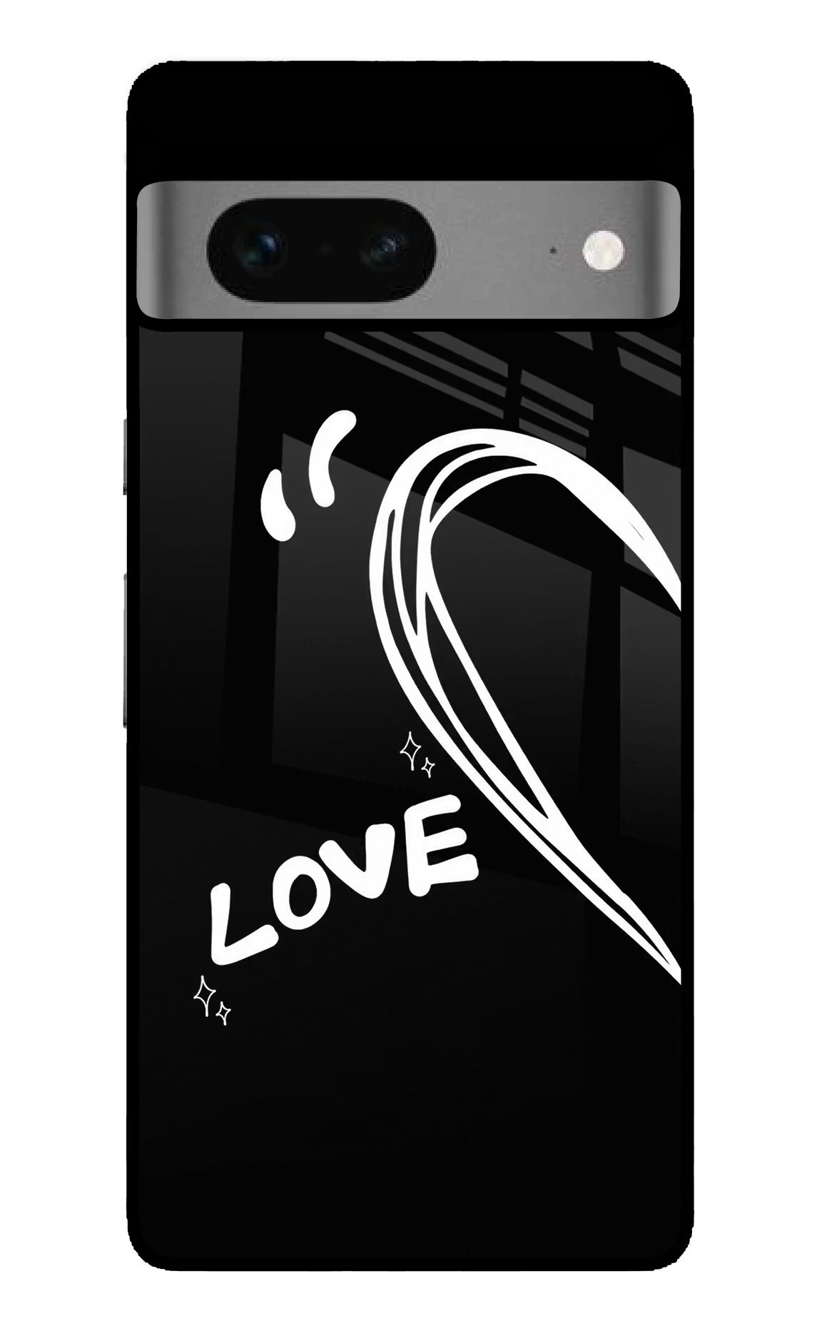 Love Line Google Pixel 7 Glass Case - Love Line Google Pixel 7 Glass Case Love Line Google Pixel 7 Glass Case