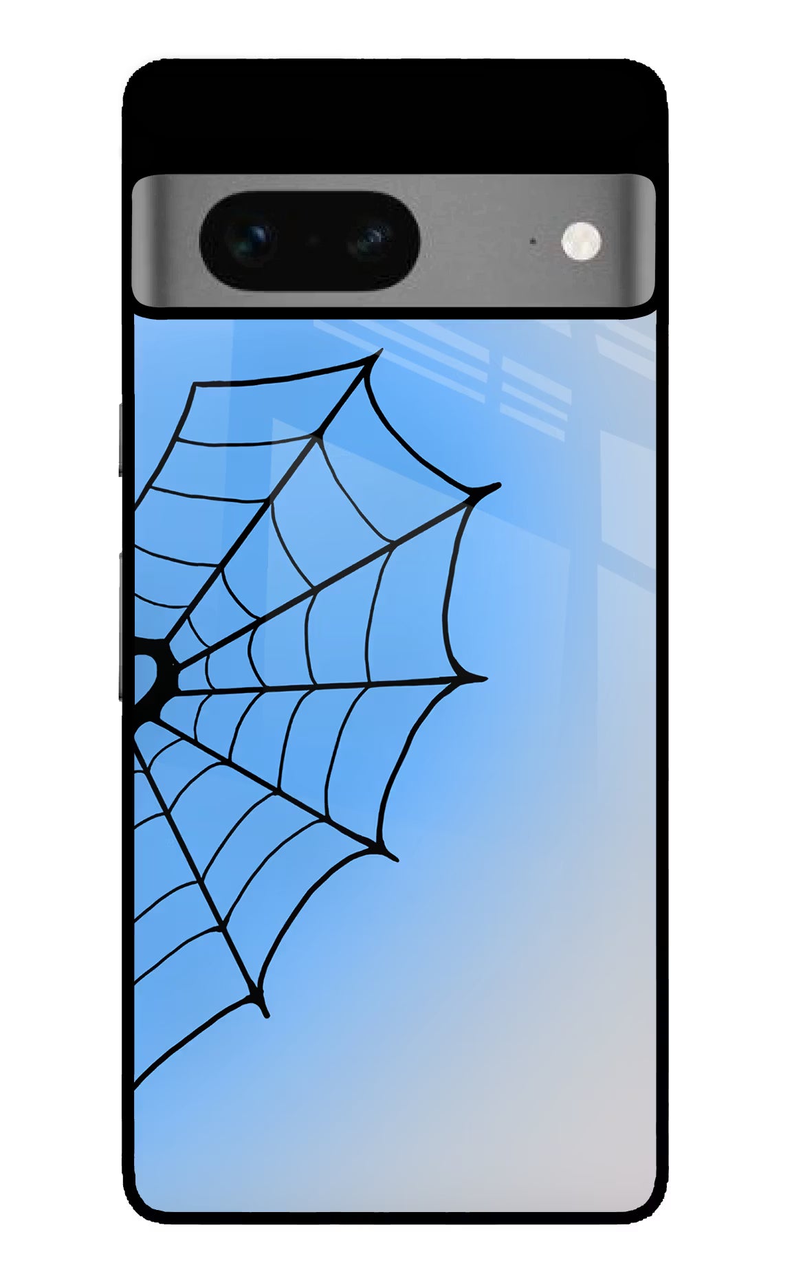 Blue Web Google Pixel 7 Glass Case - Blue Web Google Pixel 7 Glass Case Blue Web Google Pixel 7 Glass Case