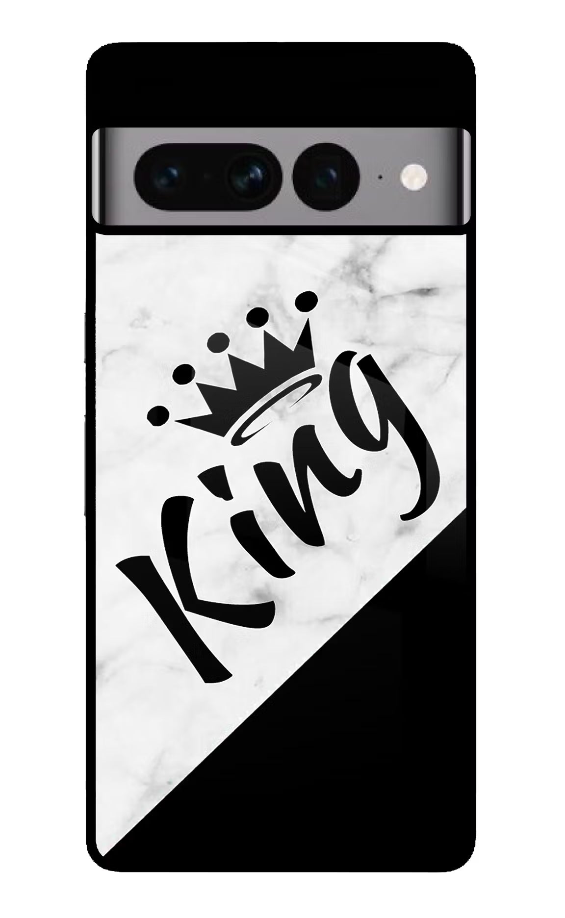 King Google Pixel 7 Pro Back Cover - King Google Pixel 7 Pro Glass Case Back Cover by Casekaro King Google Pixel 7 Pro Glass Case Back Cover by Casekaro