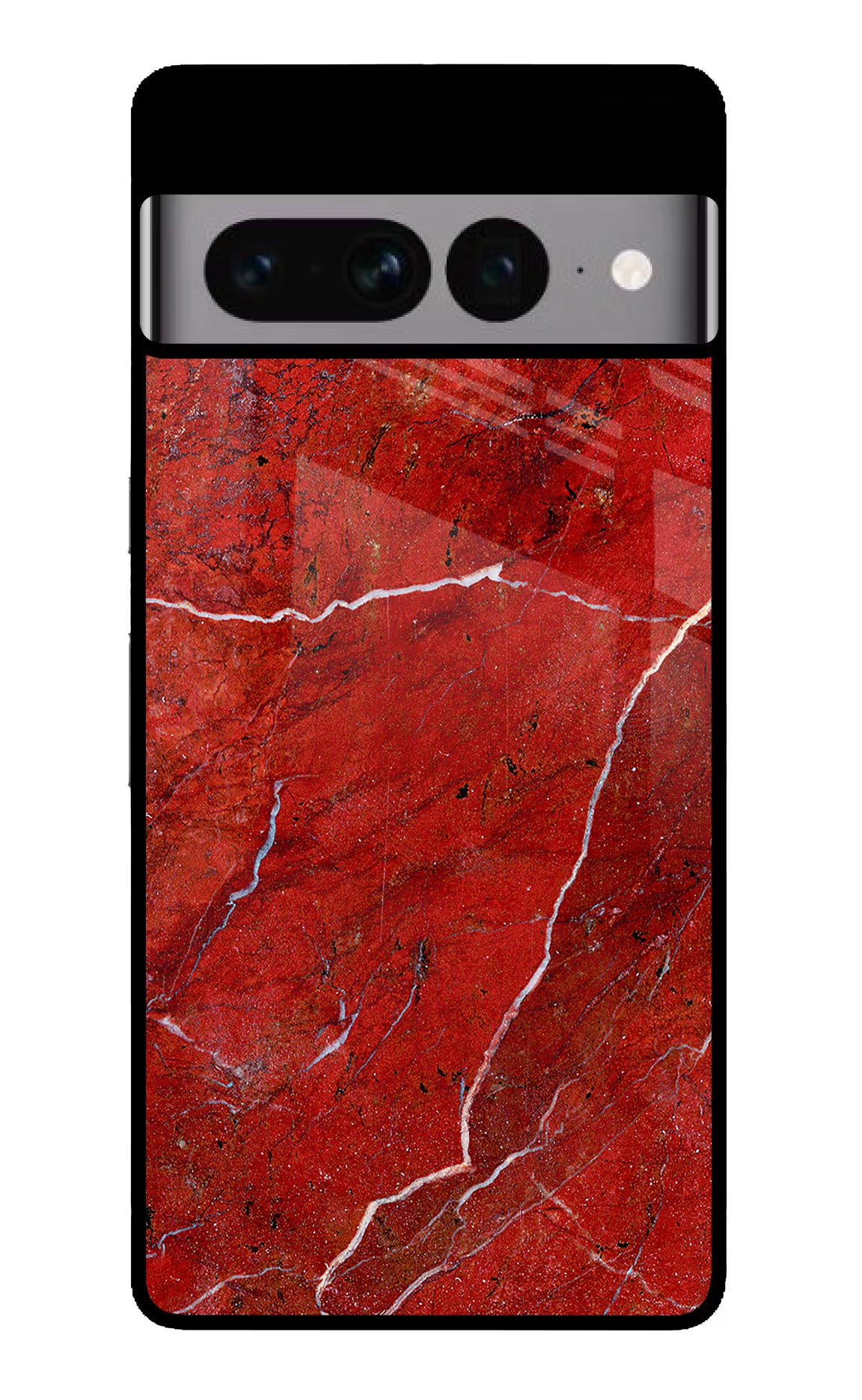 Red Marble Design Google Pixel 7 Pro Back Cover - Red Marble Design Google Pixel 7 Pro Glass Case Back Cover by Casekaro Red Marble Design Google Pixel 7 Pro Glass Case Back Cover by Casekaro