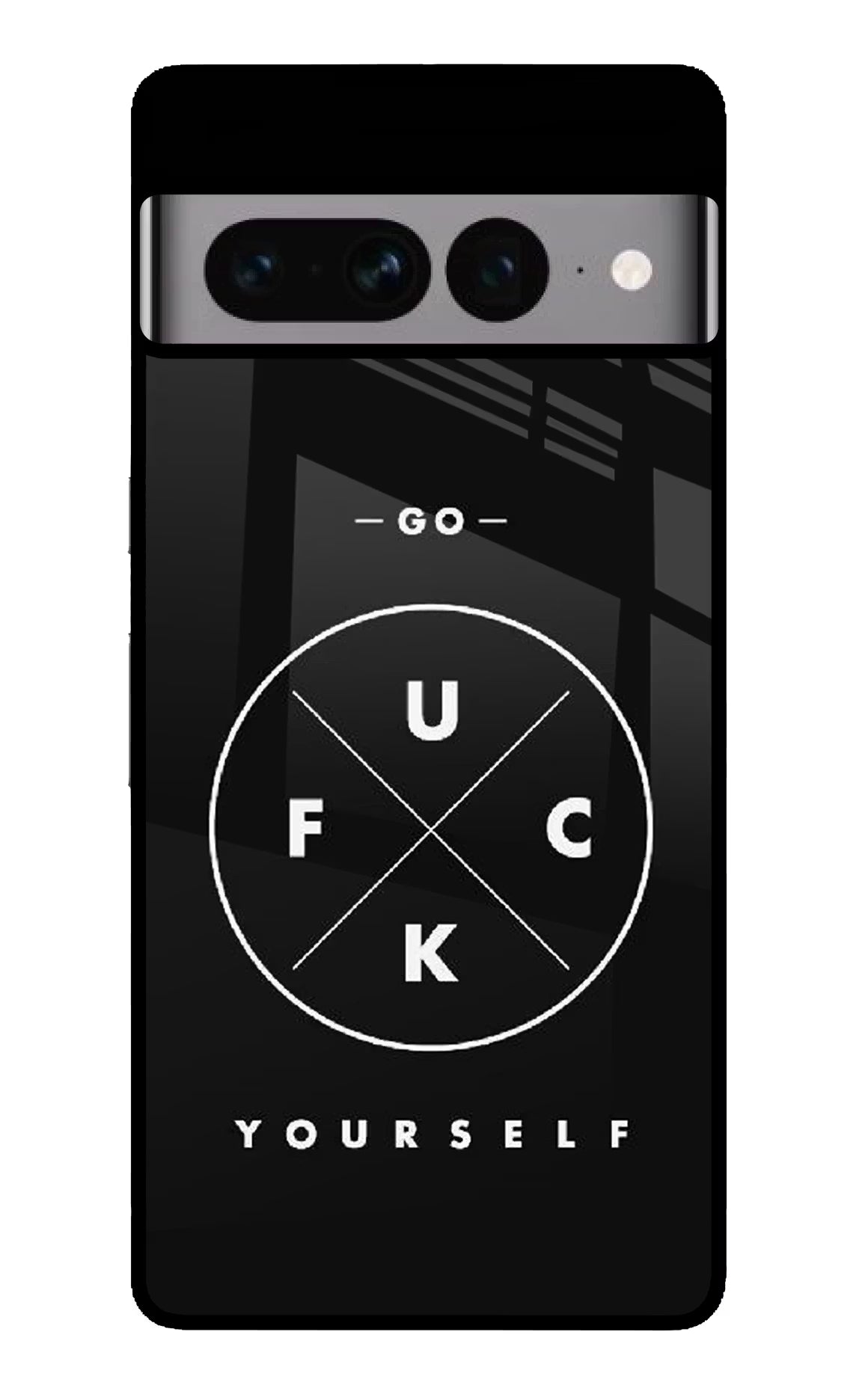 Go Fuck Yourself Google Pixel 7 Pro Glass Case - Go Fuck Yourself Google Pixel 7 Pro Glass Case Go Fuck Yourself Google Pixel 7 Pro Glass Case