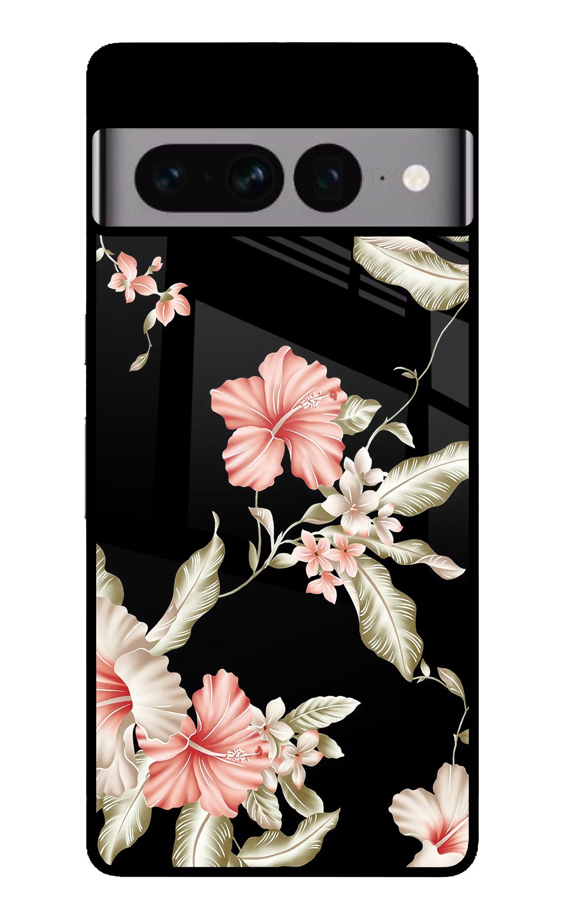 Flowers Google Pixel 7 Pro Back Cover - Flowers Google Pixel 7 Pro Glass Case Back Cover by Casekaro Flowers Google Pixel 7 Pro Glass Case Back Cover by Casekaro